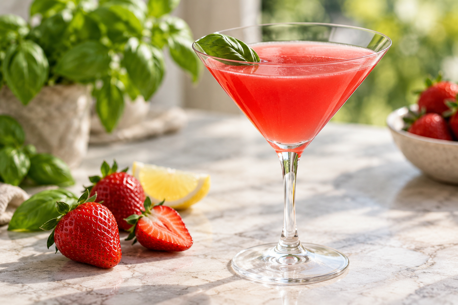 Fresh Strawberry Martini
