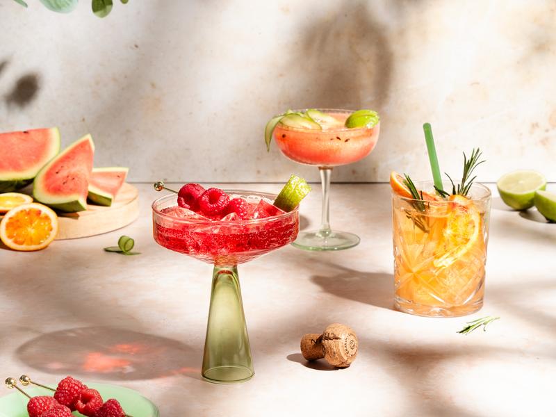 Zomerse mocktails met Pierre Zero sparkling rose