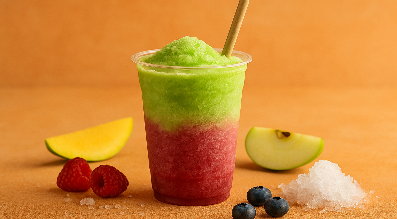 Frozen Style Matcha-Bessen Fusion