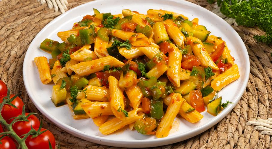 Mediterrane pasta salade