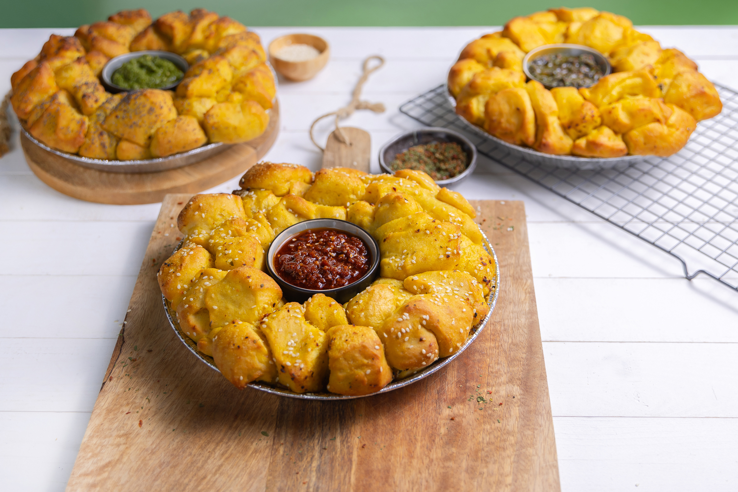 Plukbrood Mumbai met dip