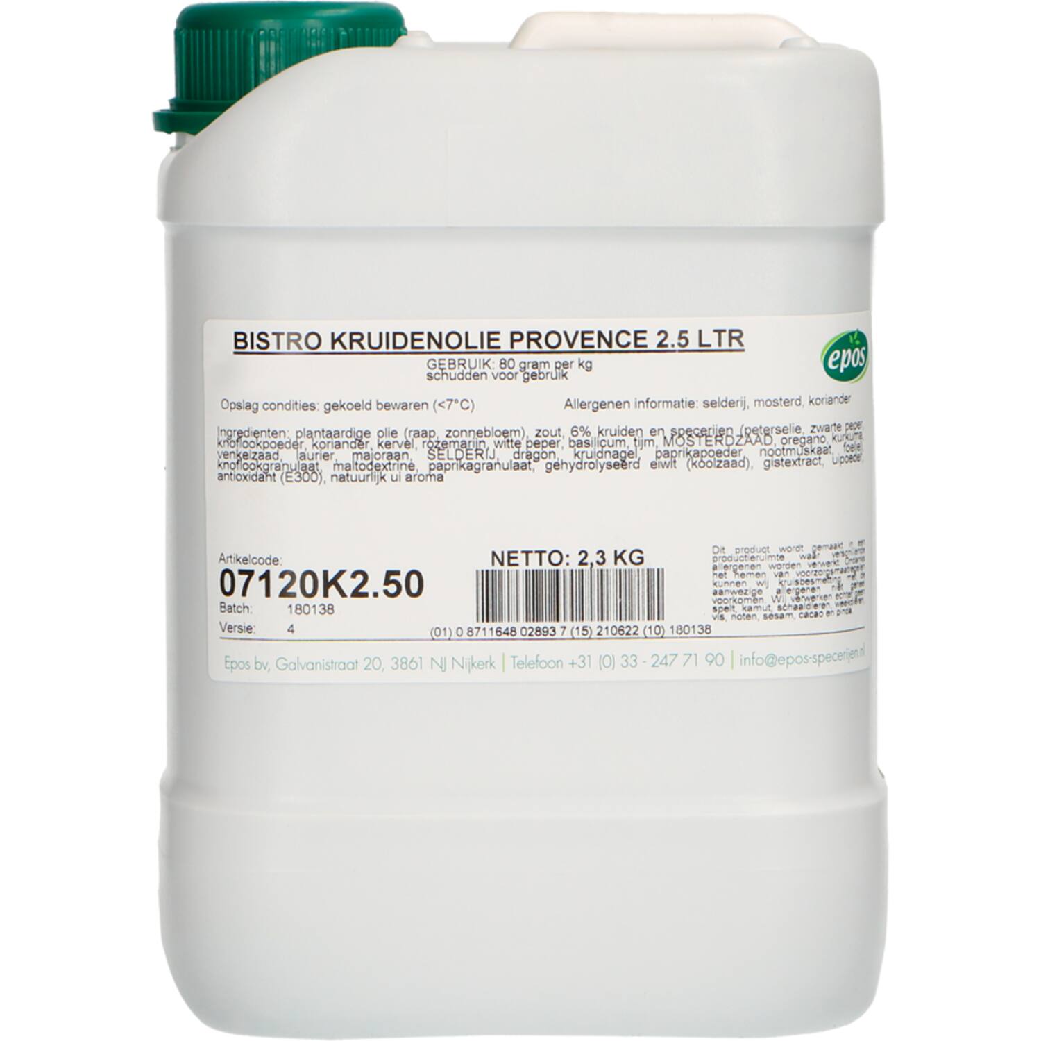 BISTRO KRUIDENOLIE PROVENCE 2.5 LTR *NIEUW*