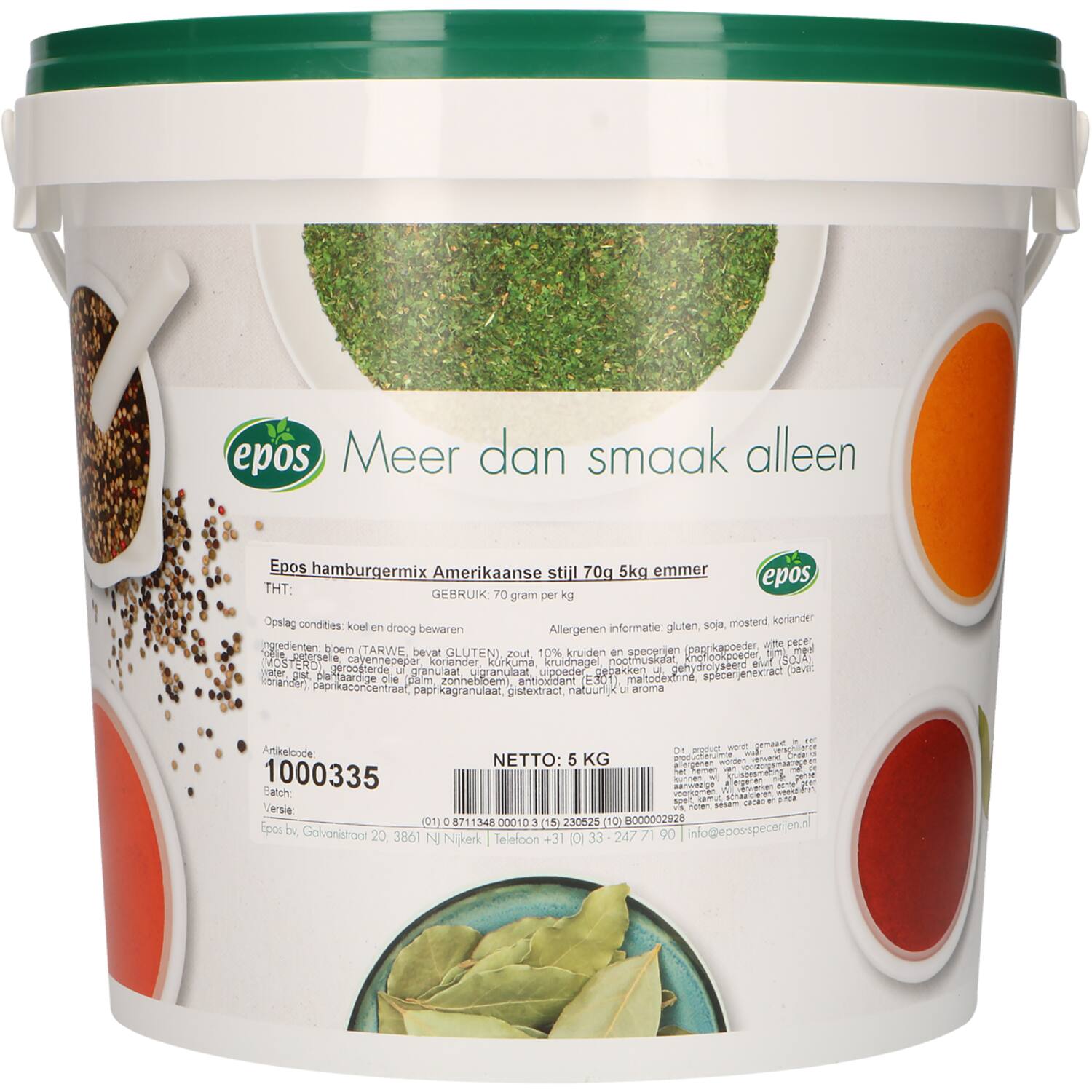 Epos hamburgermix Amerikaanse stijl 70g 5kg