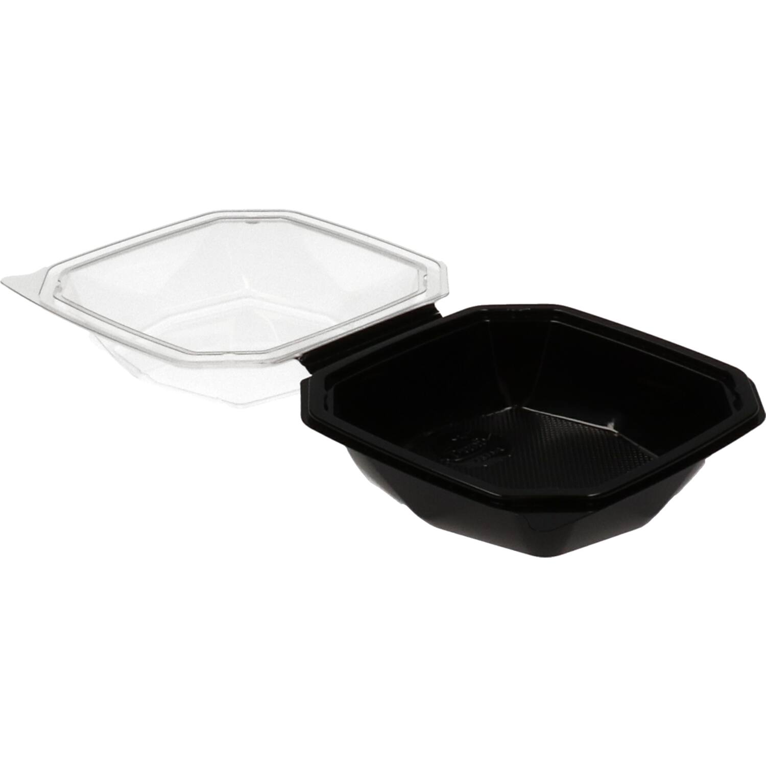 Octaview APET 150x150x70mm 400cc zwart + deksel transp