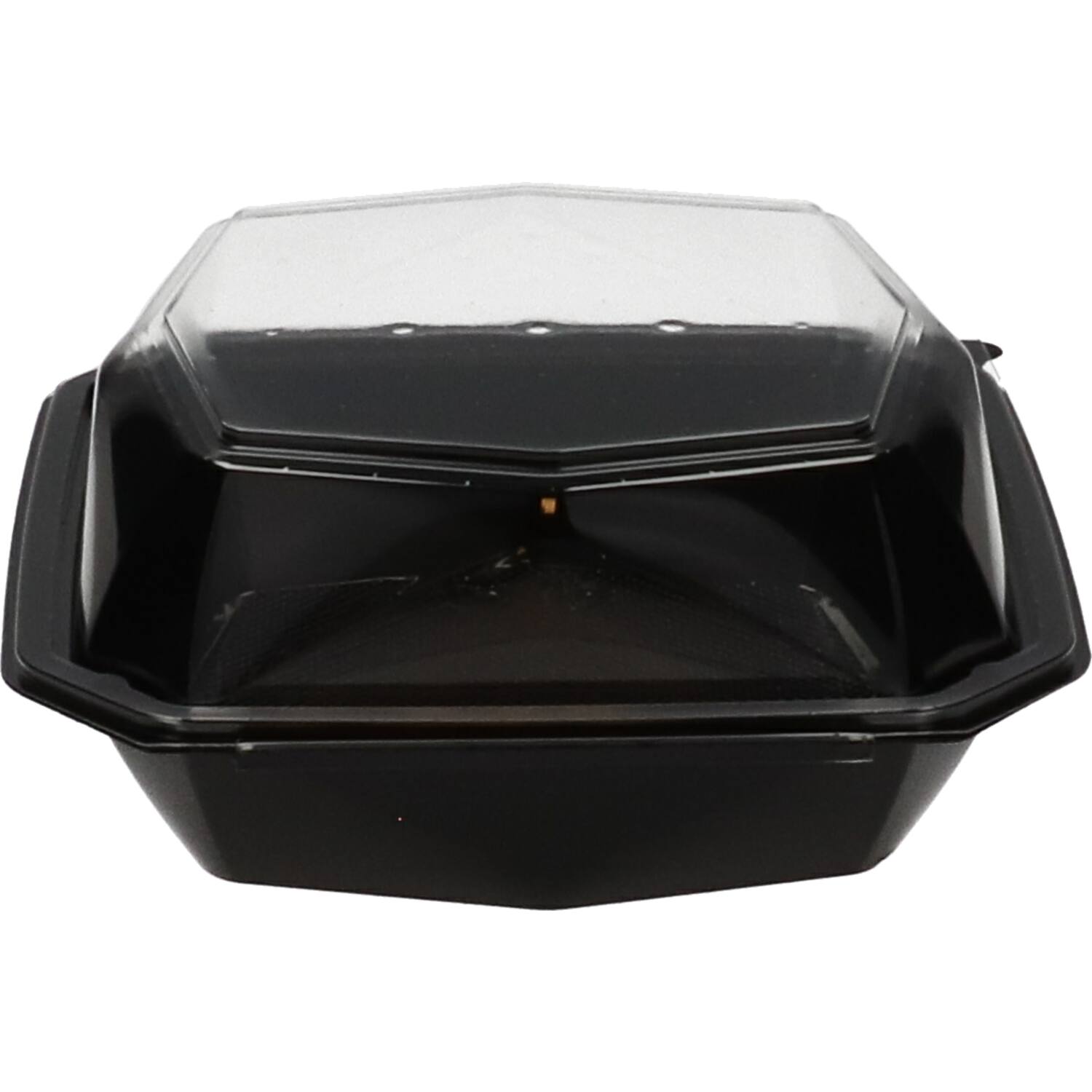 Octaview APET 185x185x90mm 800cc zwart + deksel transp