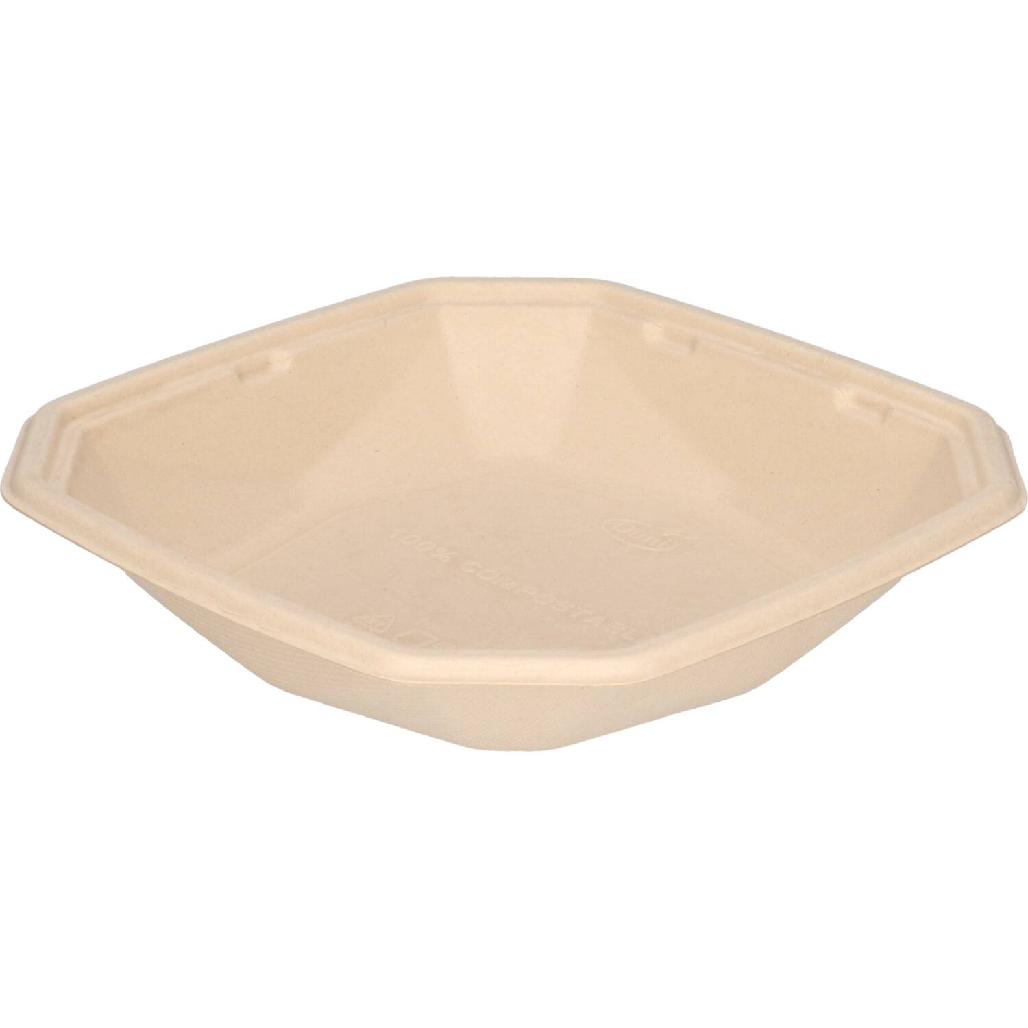 Octaview Bagasse ecoecho 224 x224 x 42 mm naturel - 1000 cc