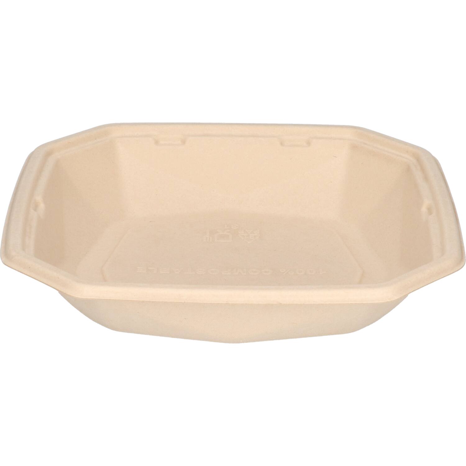 Octaview Bagasse ecoecho 224 x224 x 42 mm naturel - 1000 cc