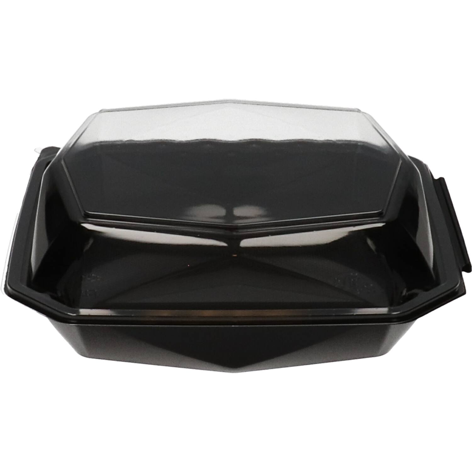 Octaview APET 225x225x80mm 1150cc zwart + deksel transp