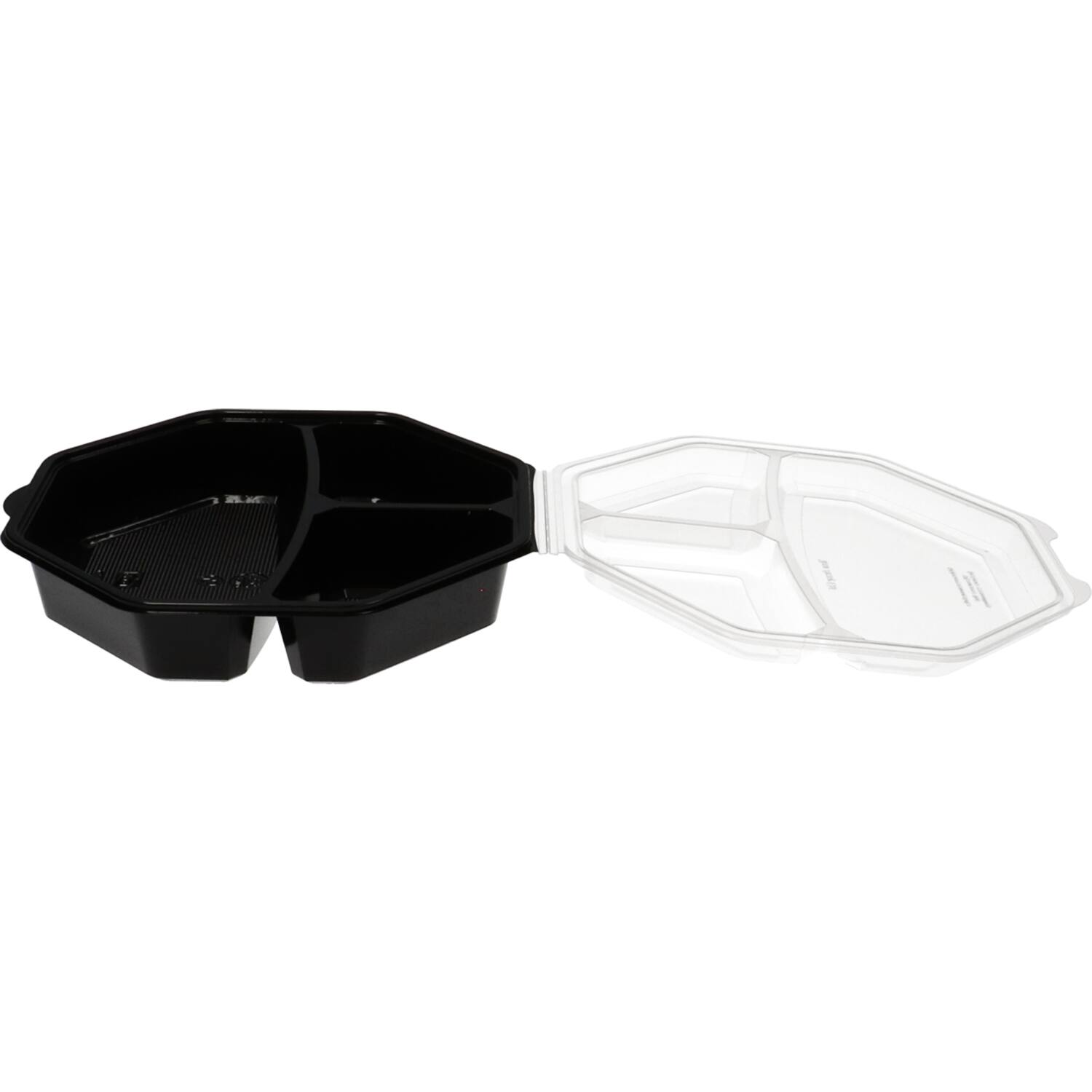 Plastic Bak Octaview zwart 3-vaks - 230x60mm 220/220/650cc