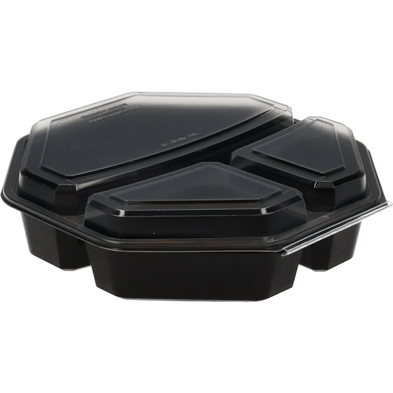 Plastic Bak Octaview zwart 3-vaks - 230x60mm 220/220/650cc