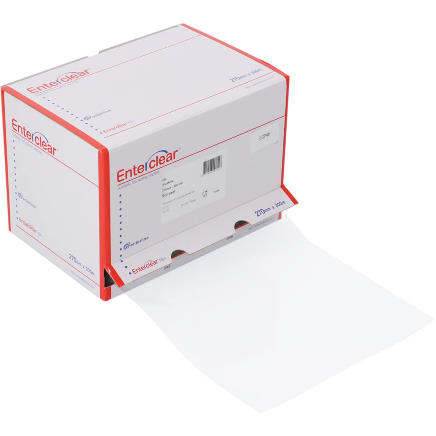Premium Quality sluitfolie PP 27cm x 300m 62my 2x1st