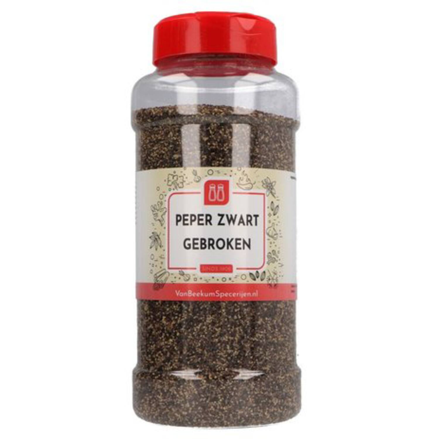 Van Beekum peper zwart gebroken 500g