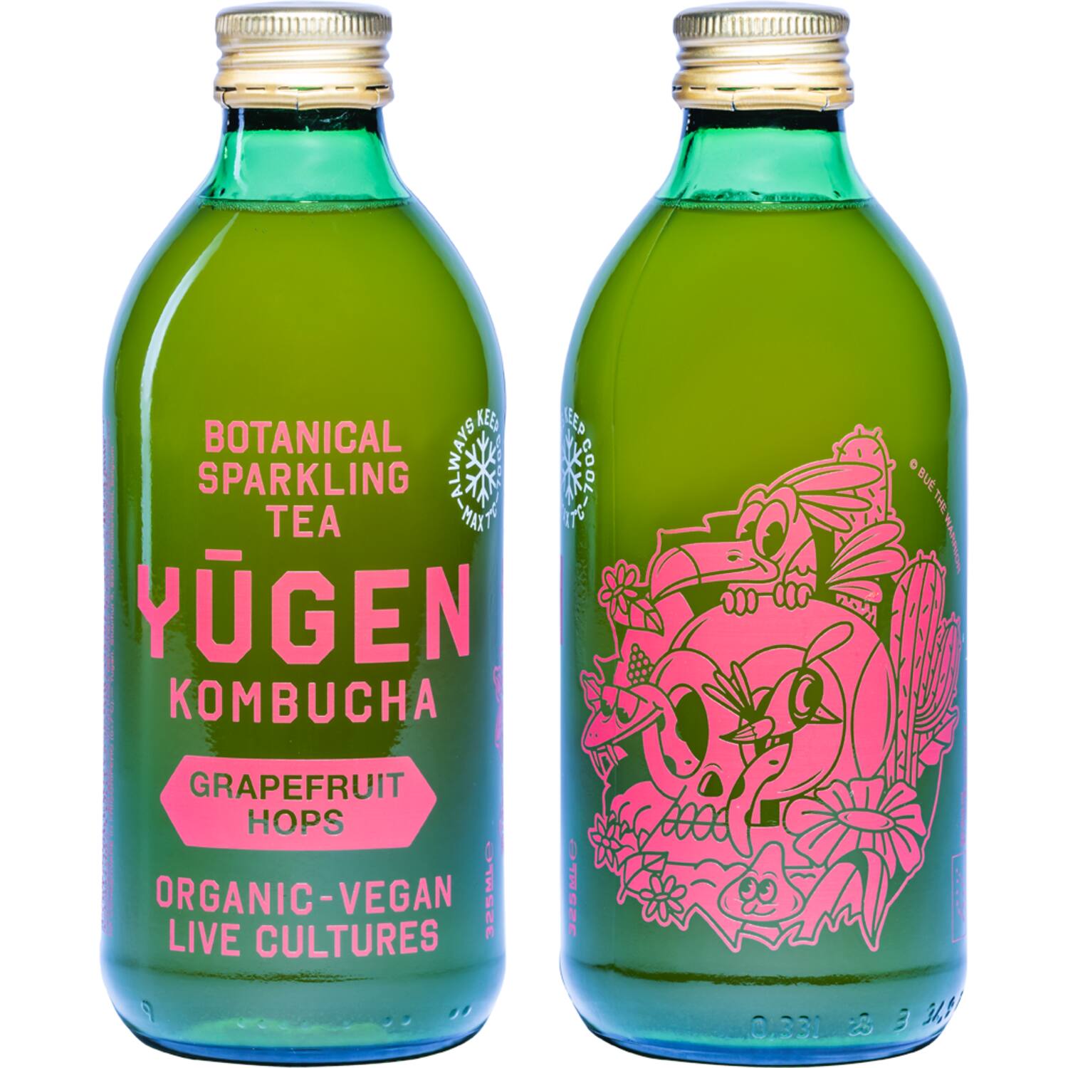 Yugen kombucha grapefruit-hop 24x325ml