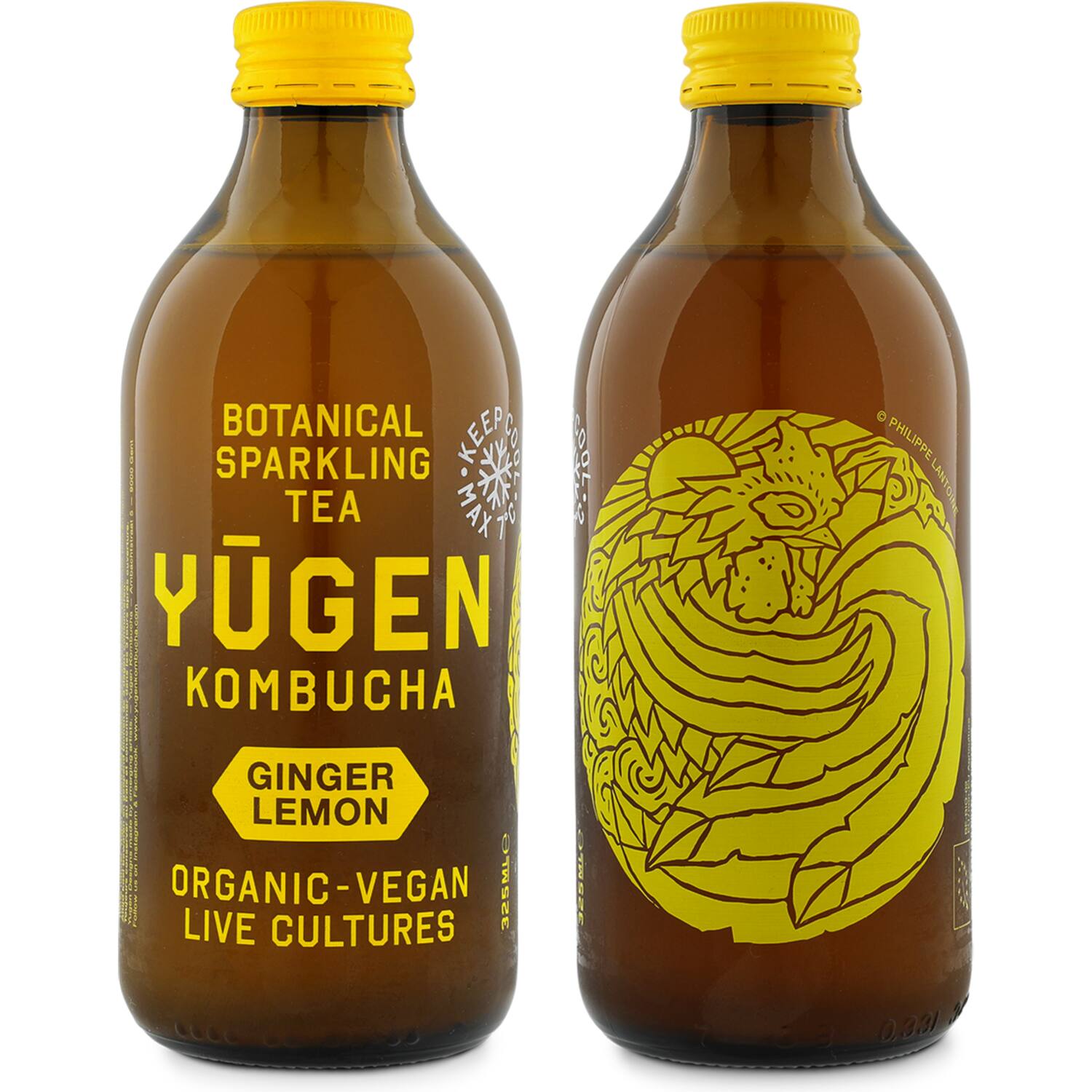 Yugen kombucha gember-citroen 24x325ml
