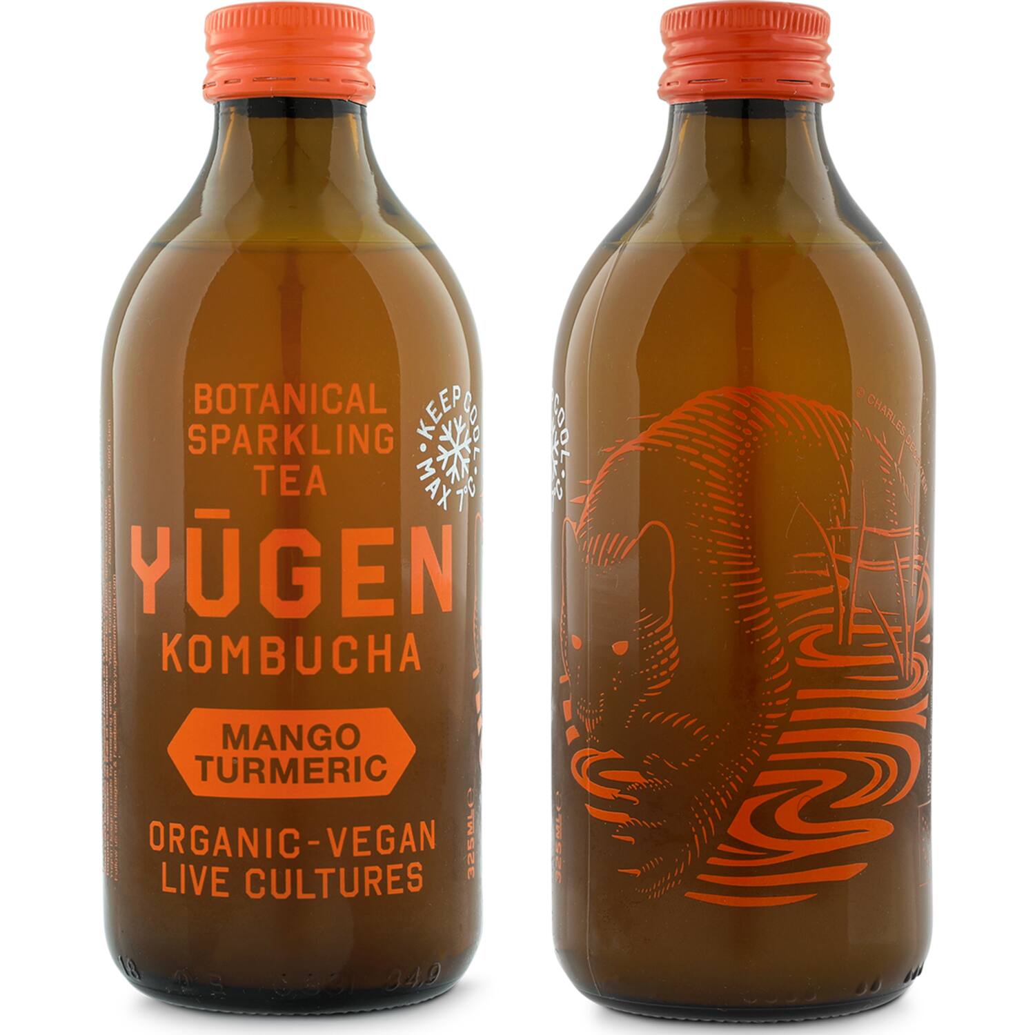 Yugen kombucha mango-kurkuma 24x325ml
