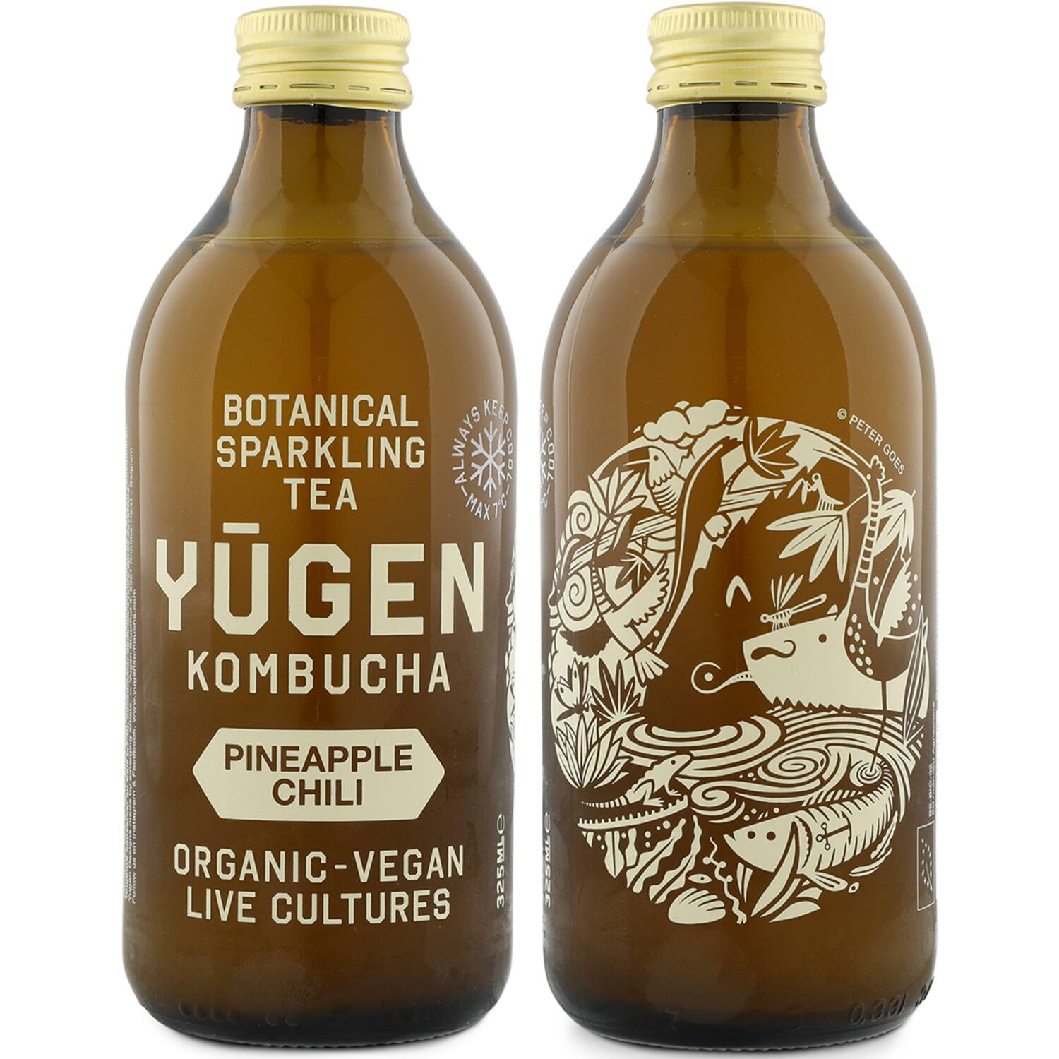 Yugen kombucha ananas-chili 24x325ml