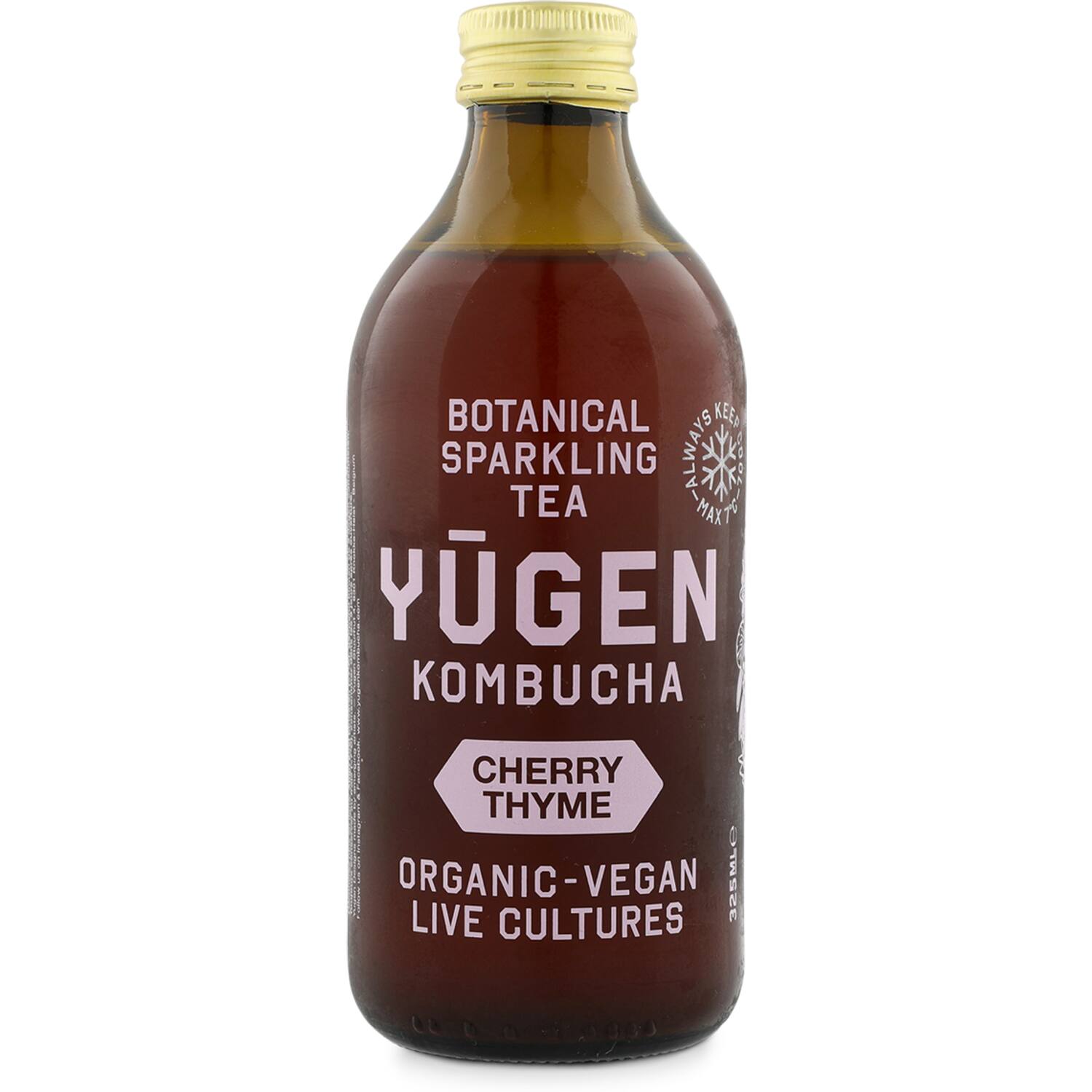 Yugen kombucha kersen-tijm 24x325ml