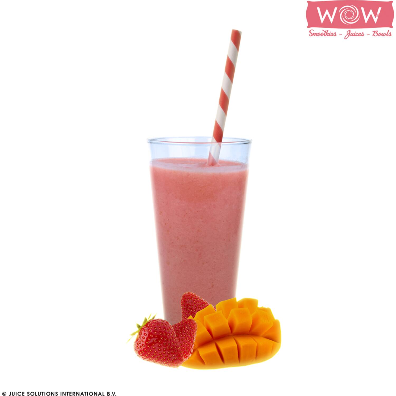 WOW fruitsmoothie mango-aardbei 33x150g