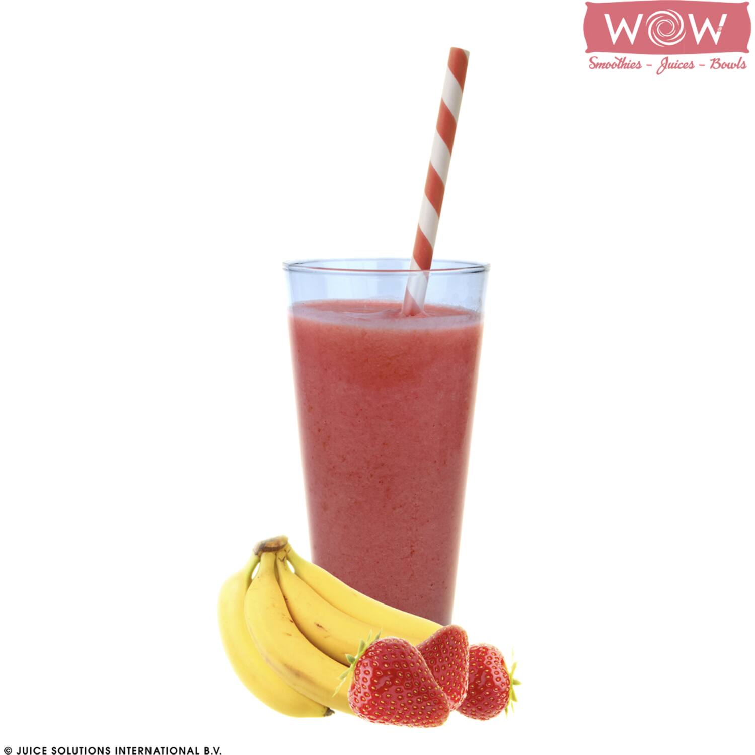 WOW fruitsmoothie aardbei-banaan 33x150g