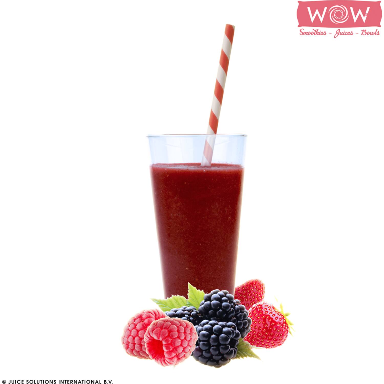 WOW fruitsmoothie aardbei-framboos-braam 33x150g