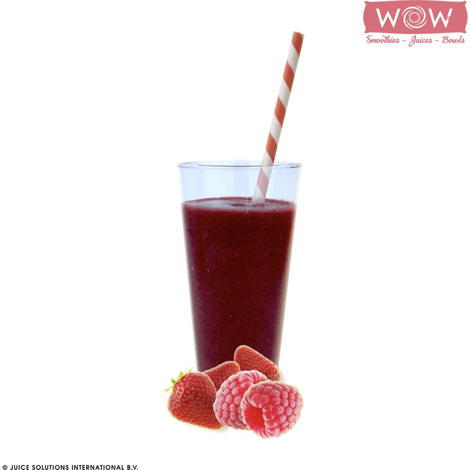 WOW fruitsmoothie framboos-aardbei 33x150g