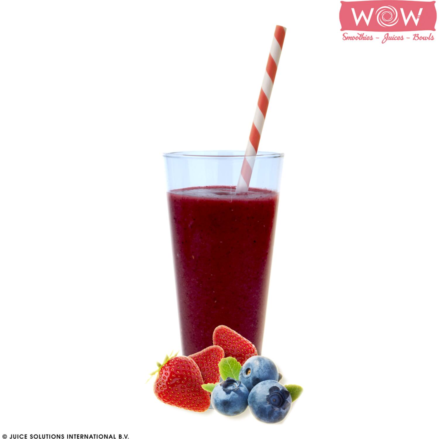WOW fruitsmoothie bosbes-aardbei 33x150g