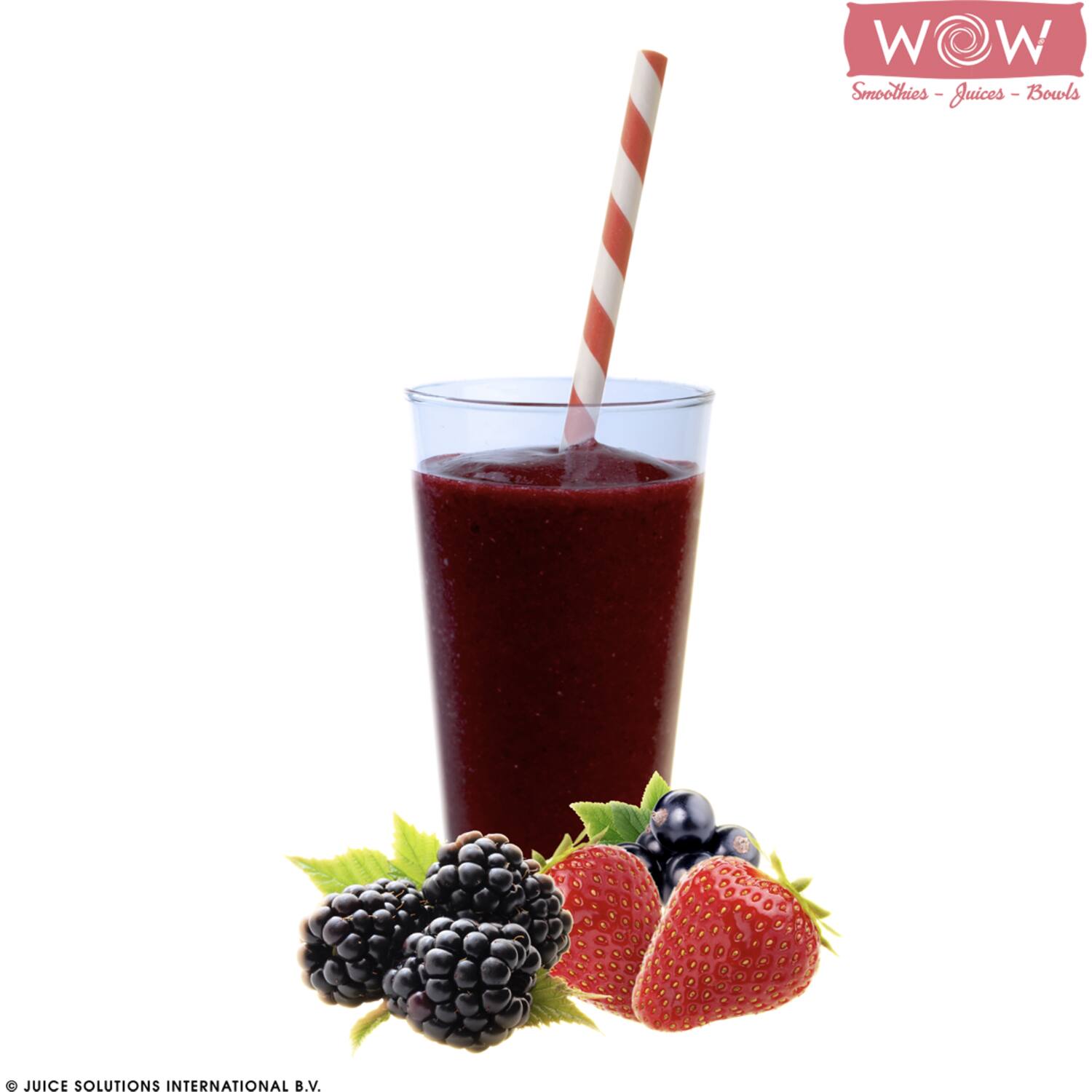 WOW fruitsmoothie braam-zwarte bes-aardbei 33x150g