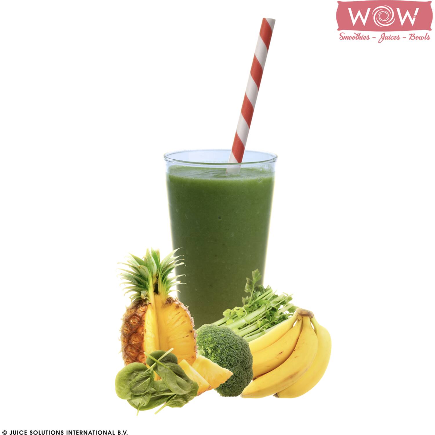 WOW groentesmoothie broccoli-selder-spinazie-banaan 33x150g