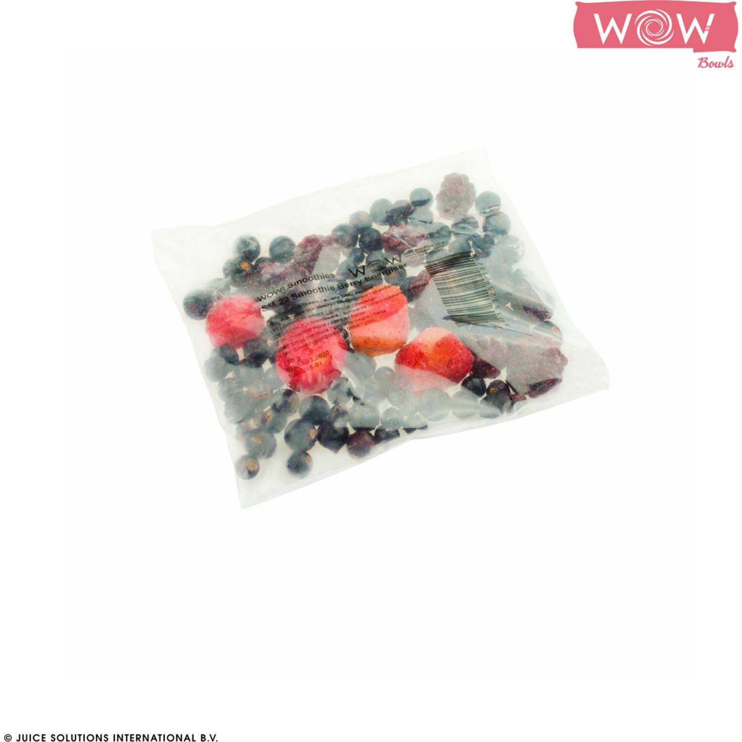 WOW fruitsmoothie framboos-aardbei 33x150g