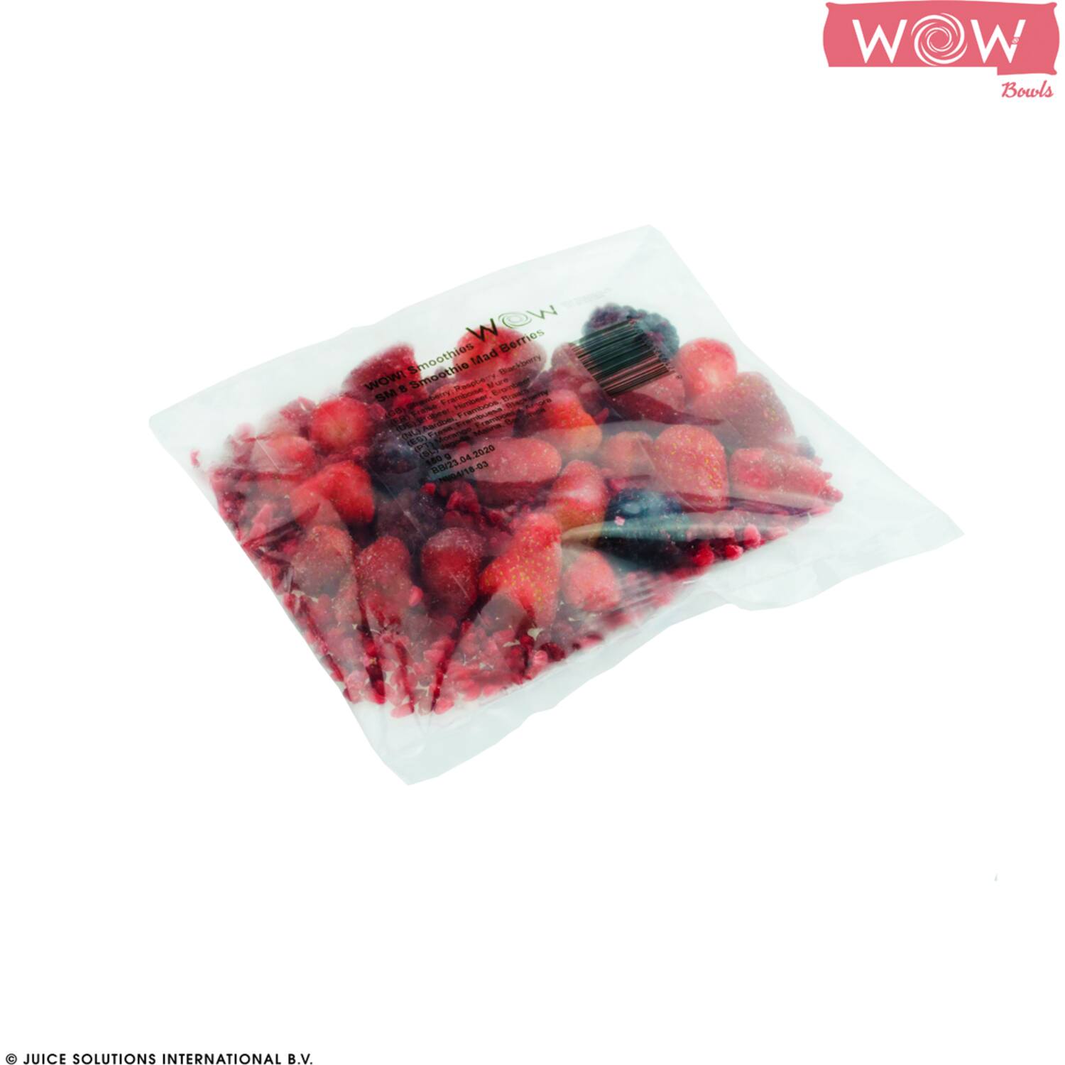 WOW fruitsmoothie aardbei-framboos-braam 33x150g