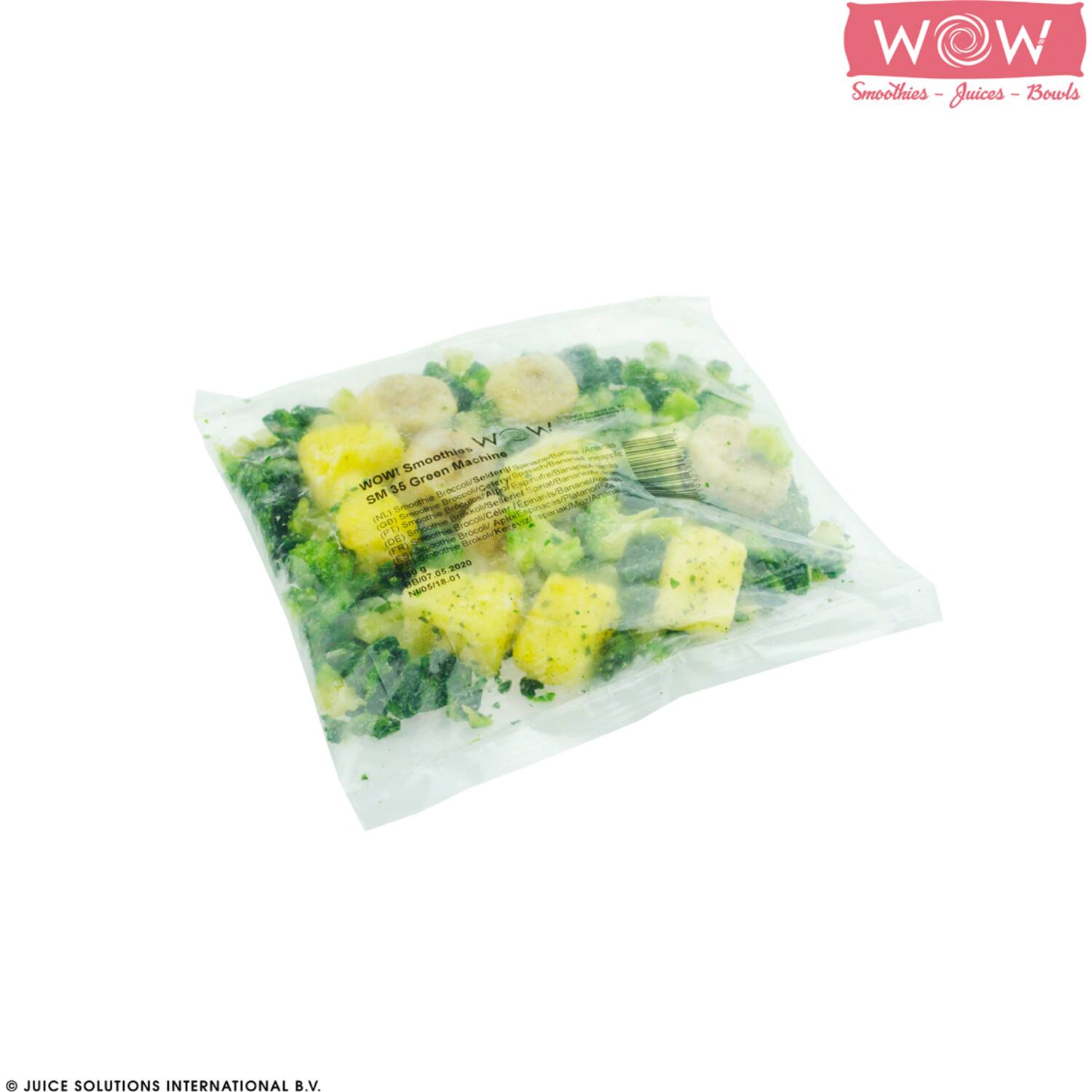 WOW groentesmoothie broccoli-selder-spinazie-banaan 33x150g