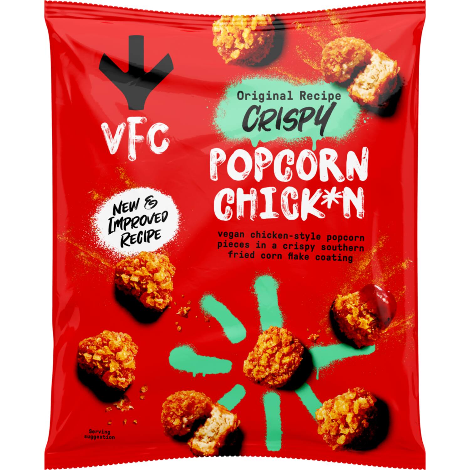 Vegan Fried Chicken popcornkiphapjes origineel 3x1kg