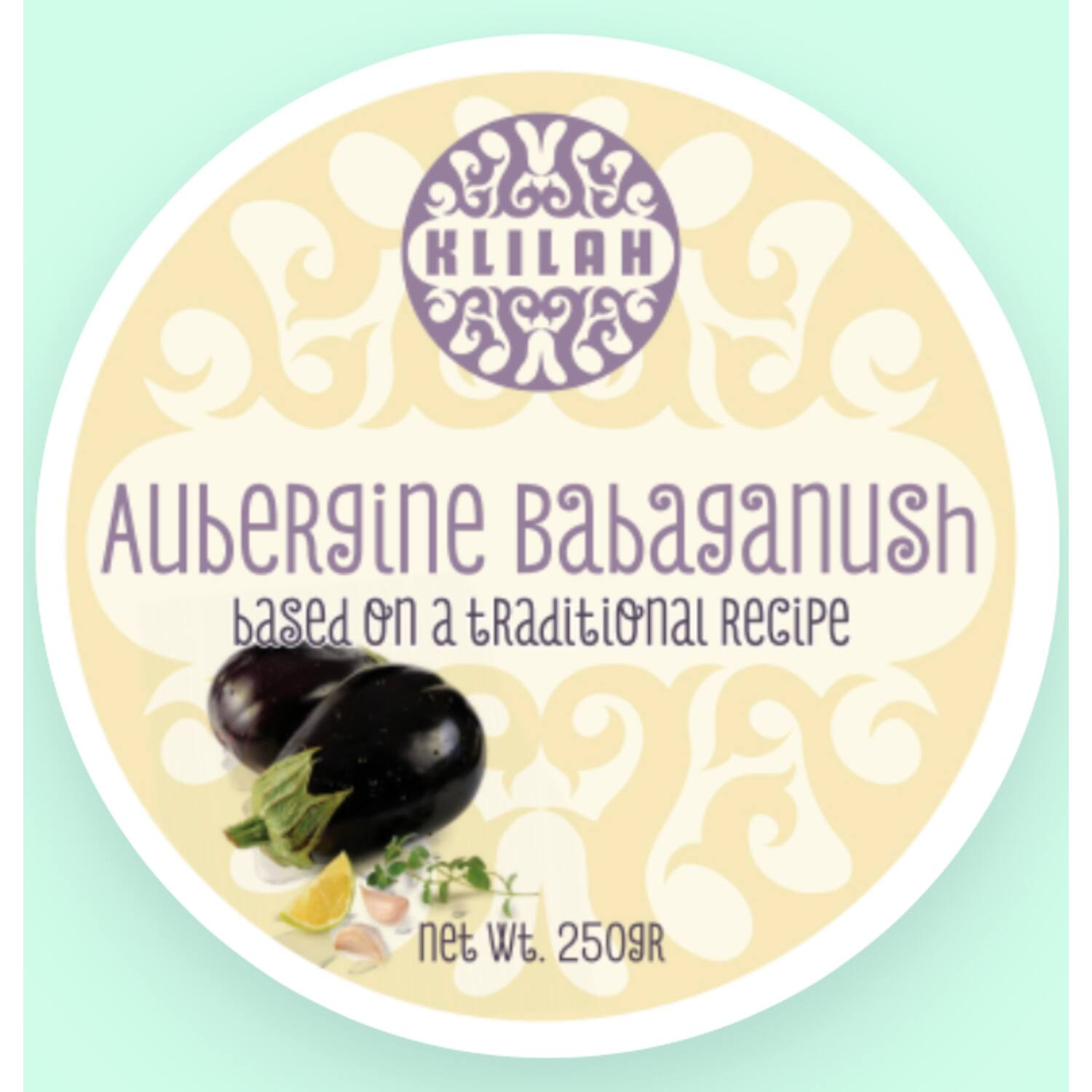 Klilah aubergine baba ganoush 4x3kg