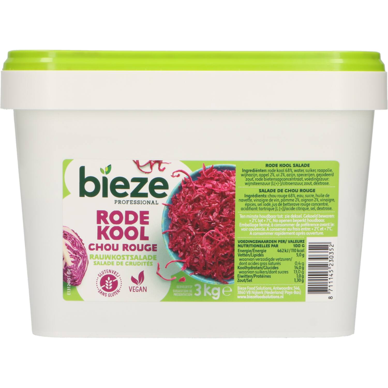 Bieze salade rode kool 3kg