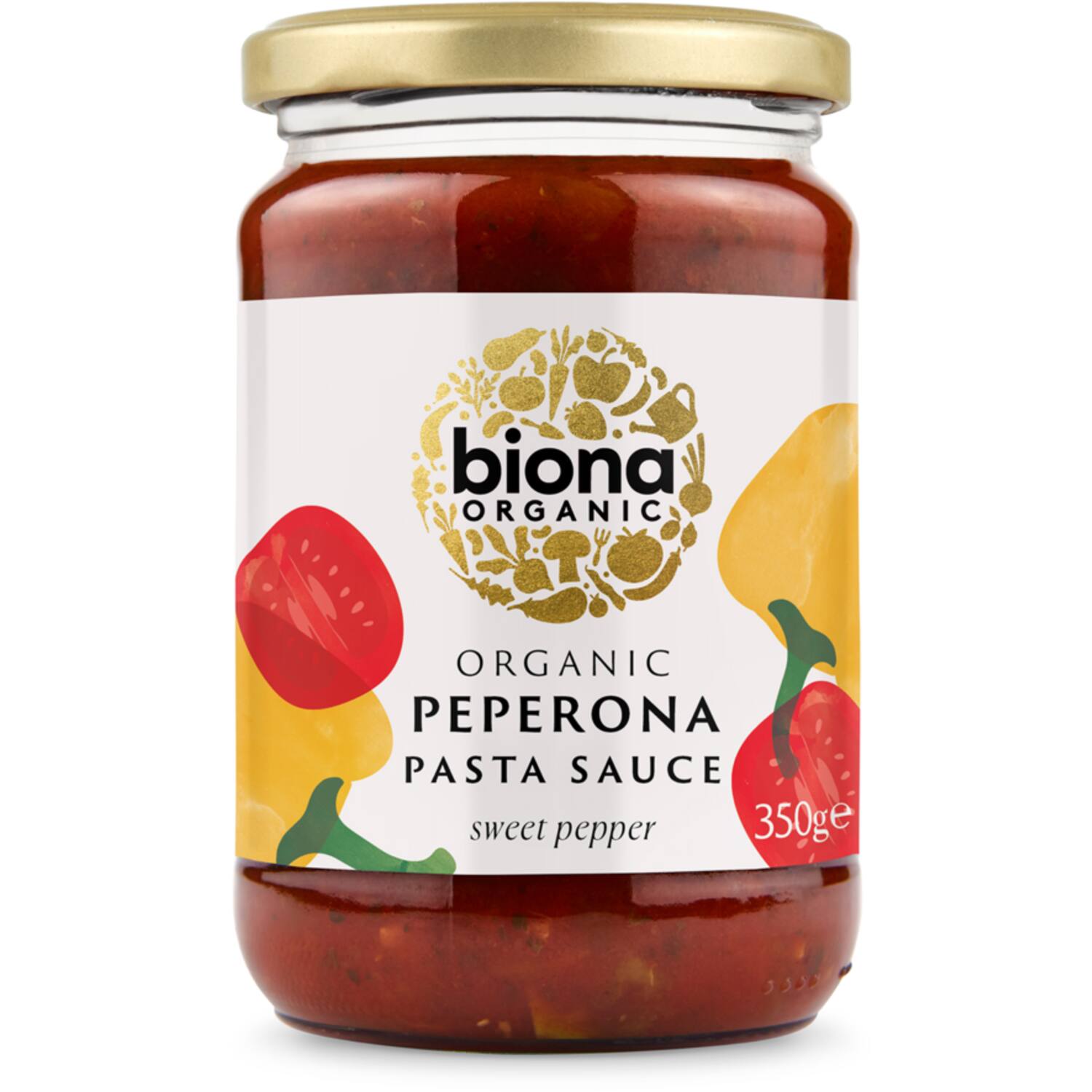 Biona peperona tomato & sweet pepper sauce vegan 6x350g