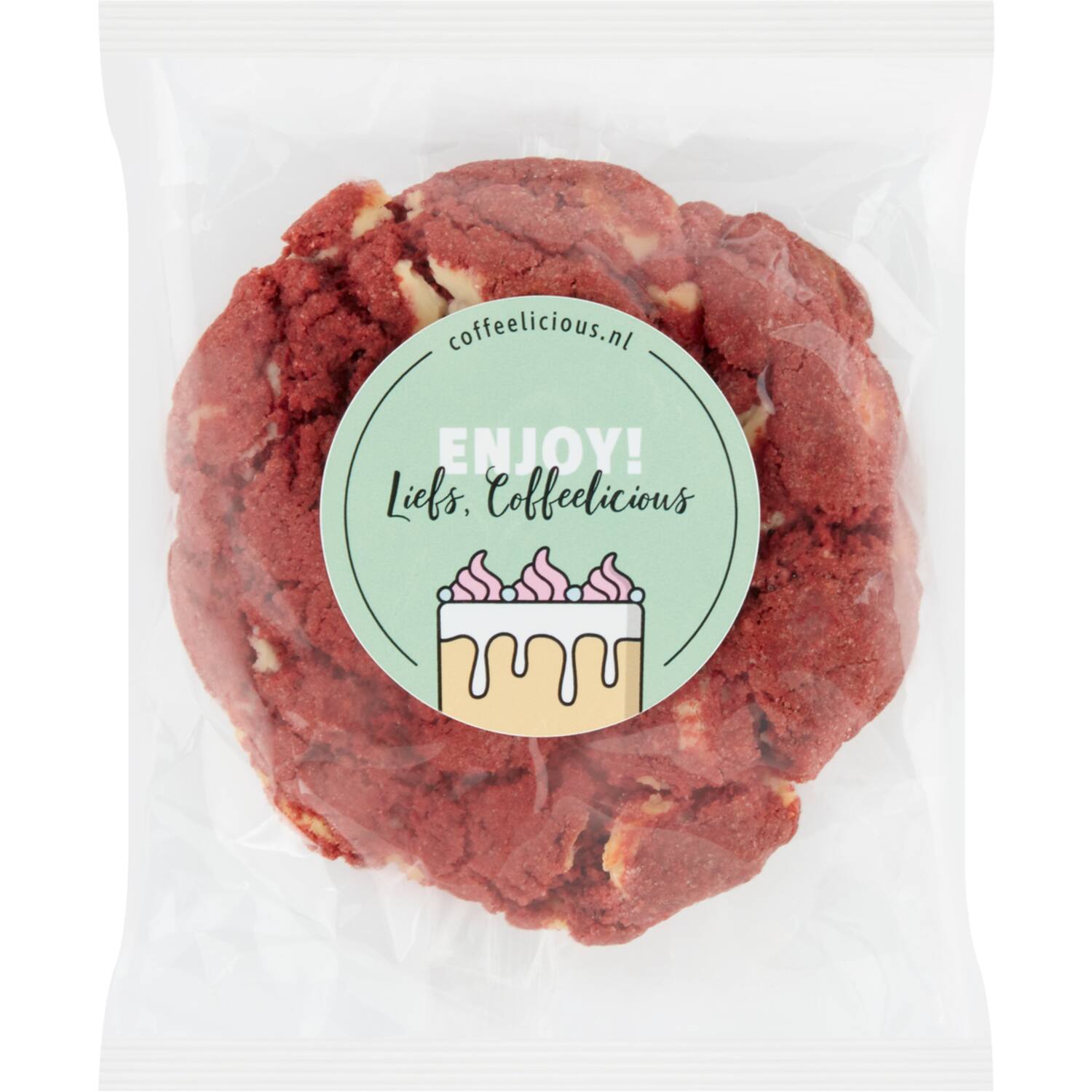 Coffeelicious koeken red velvet 100x100g