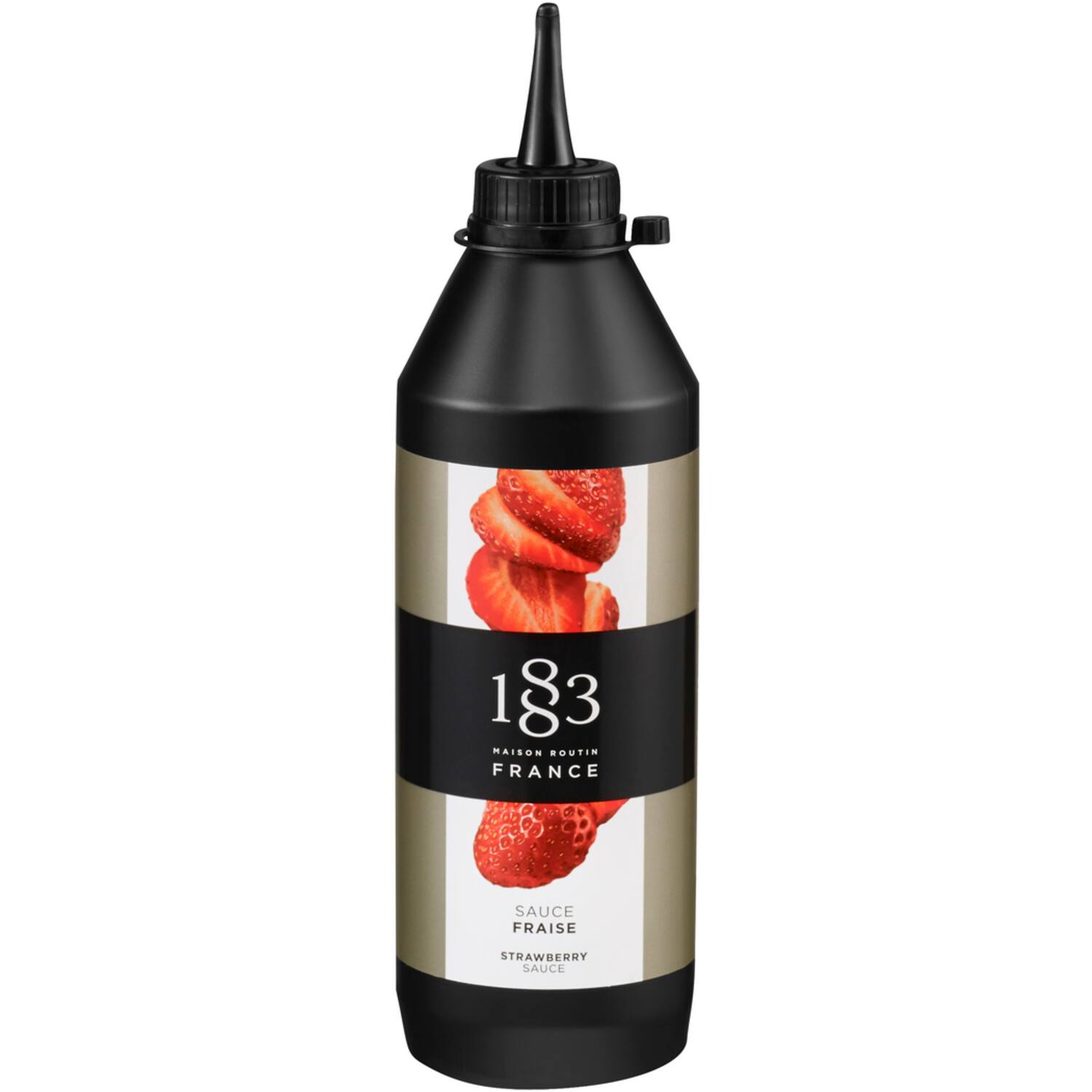 Maison Routin 1883 toppingsaus aardbei 500ml