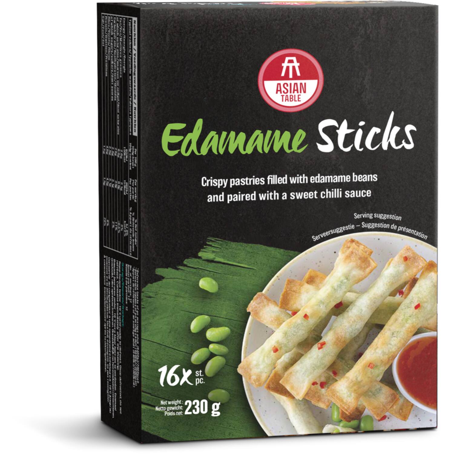 Asian Table edamamesticks met chilisaus 12x230g