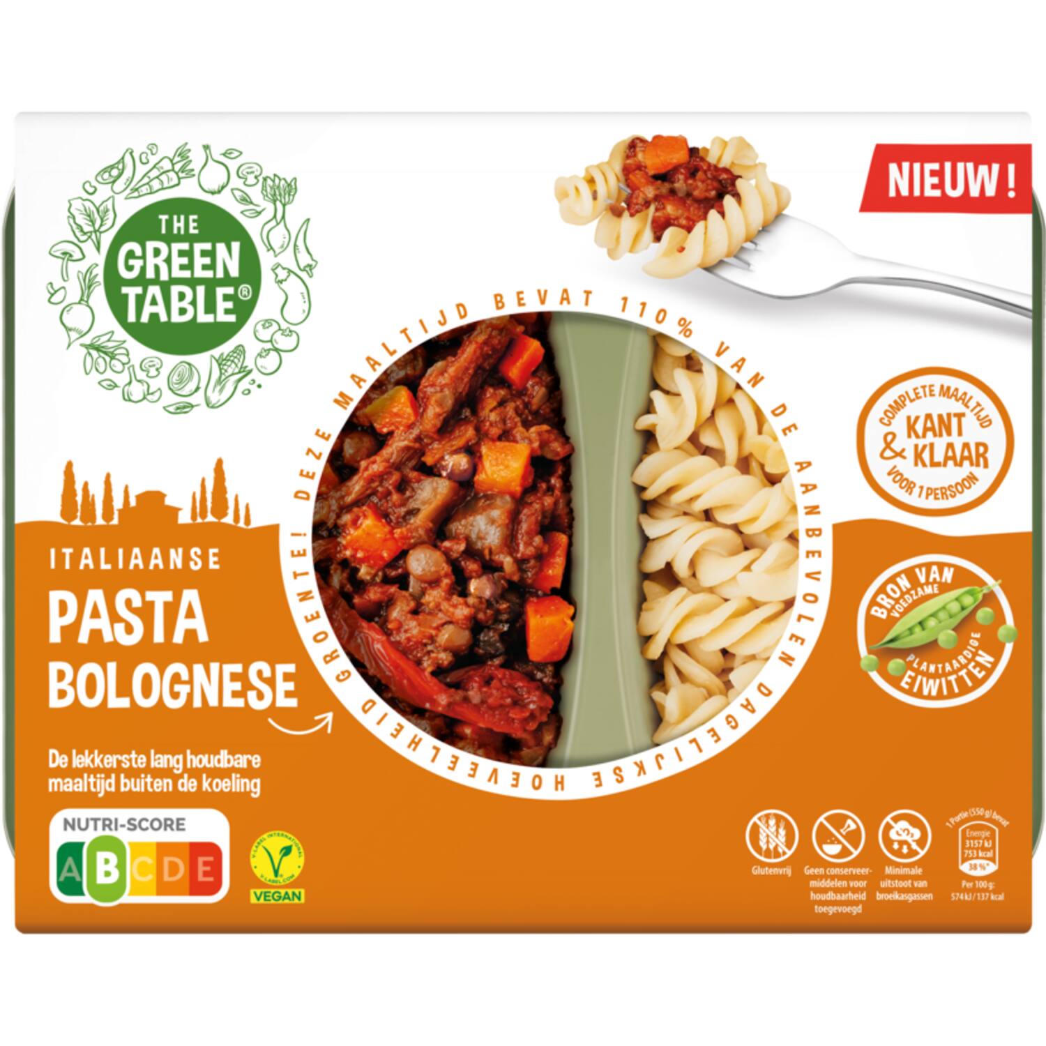 The Green Table Italiaanse pasta bolognese 6x550g