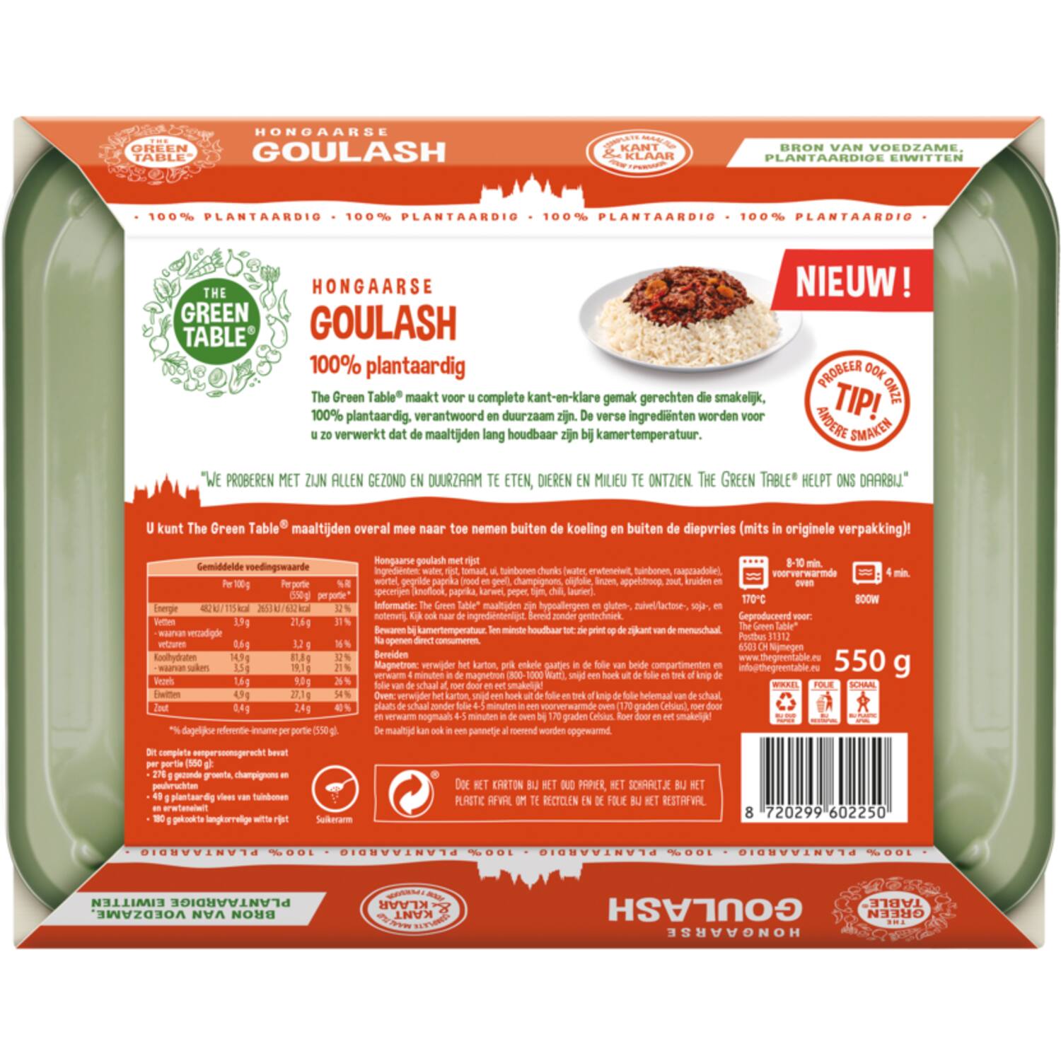 The Green Table Hongaarse goulash 6x550g