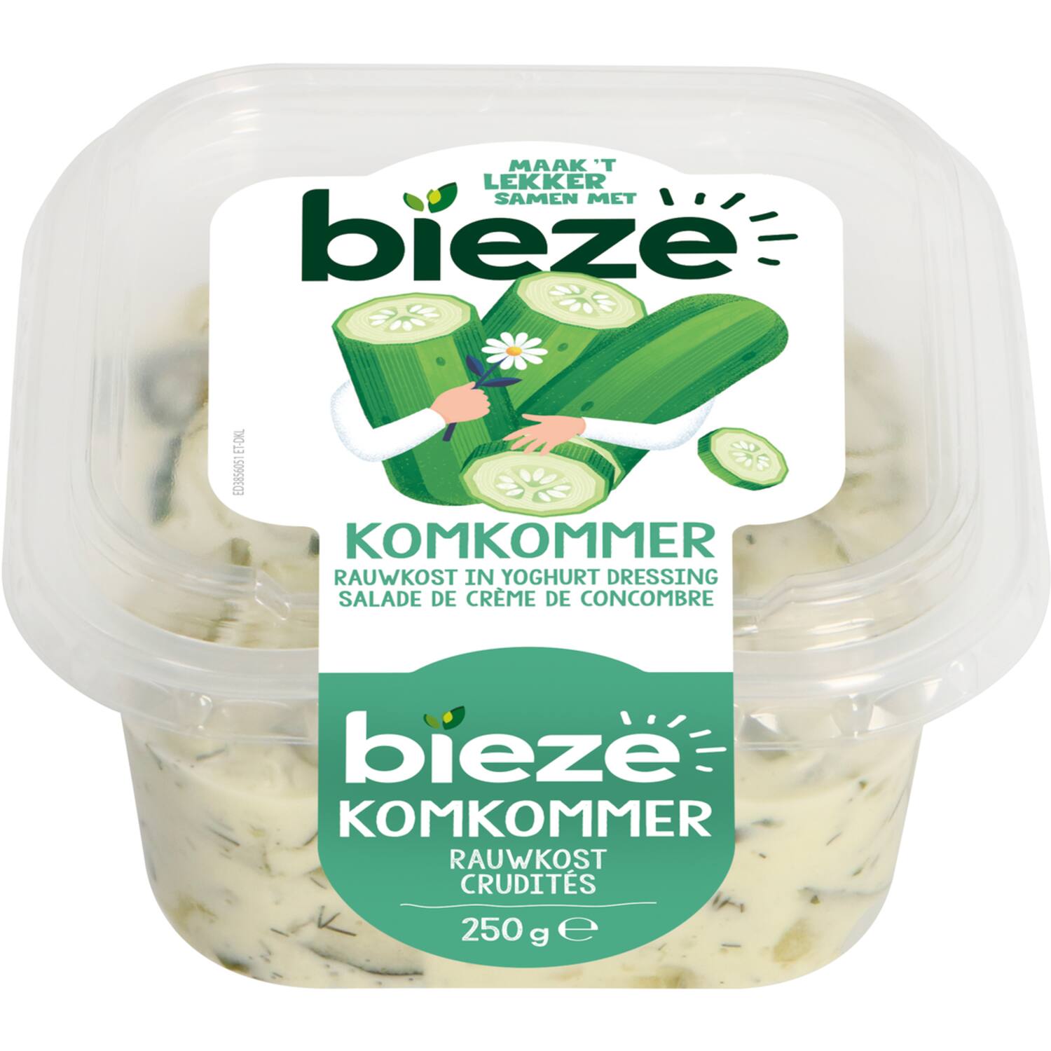 Bieze rauwkost komkommer 6x250g