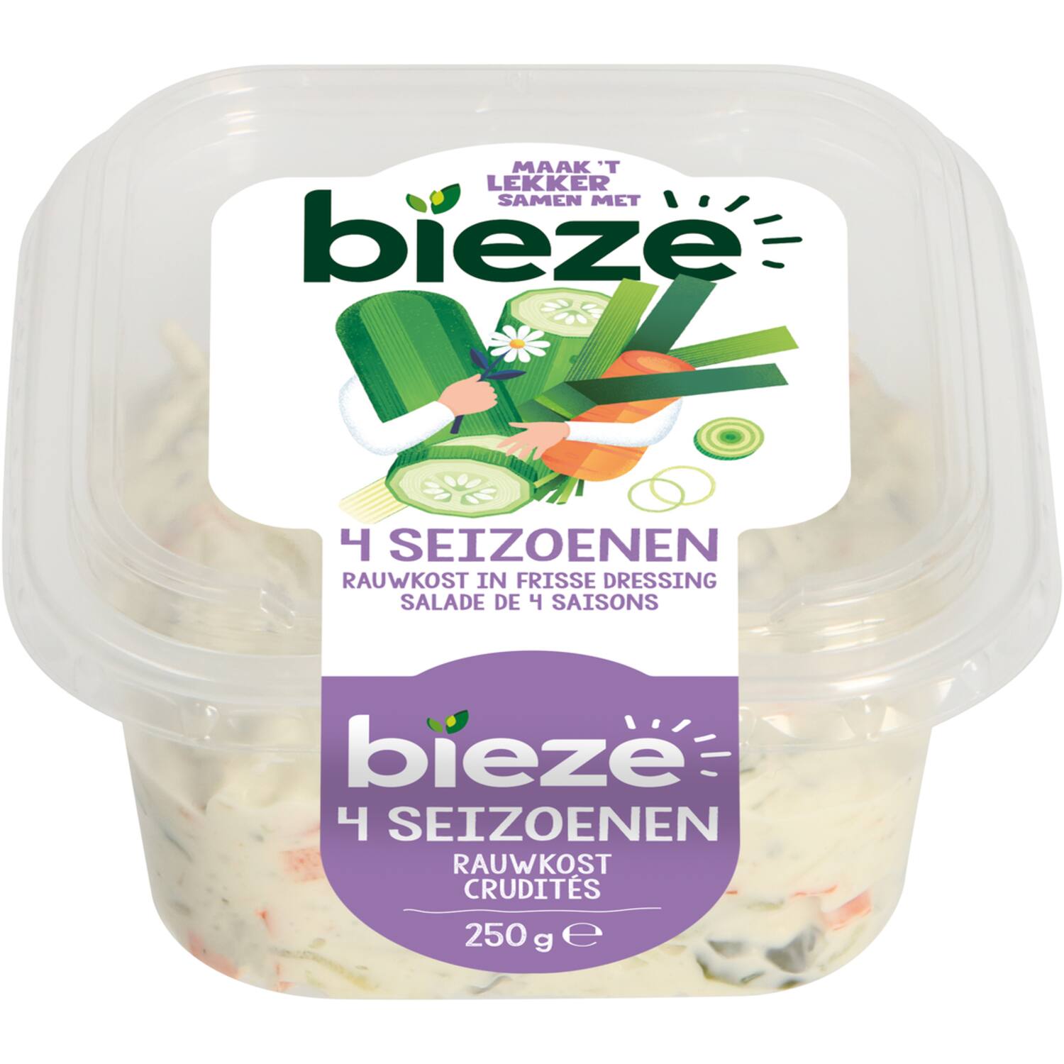 Bieze rauwkost 4 seizoenen 6x250g tray