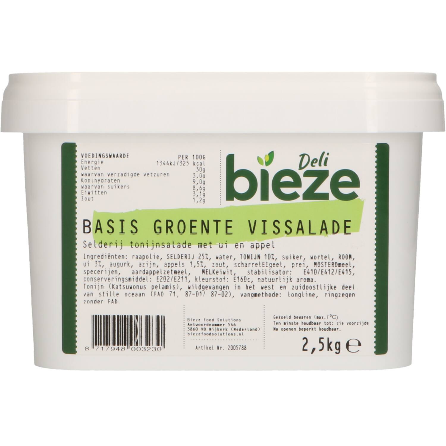 Bieze Deli groente-vissalade basis 2,5kg