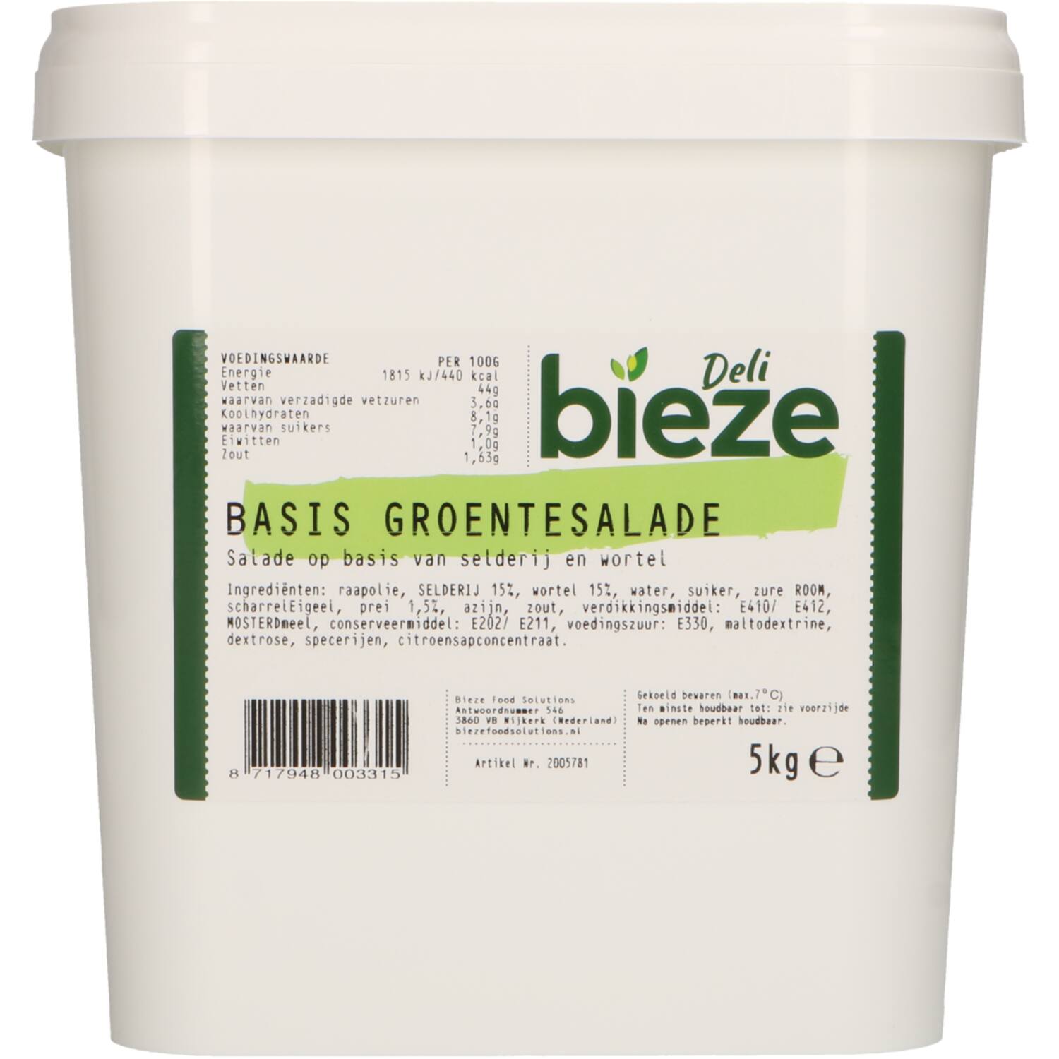 Bieze Deli groentesalade basis 5kg