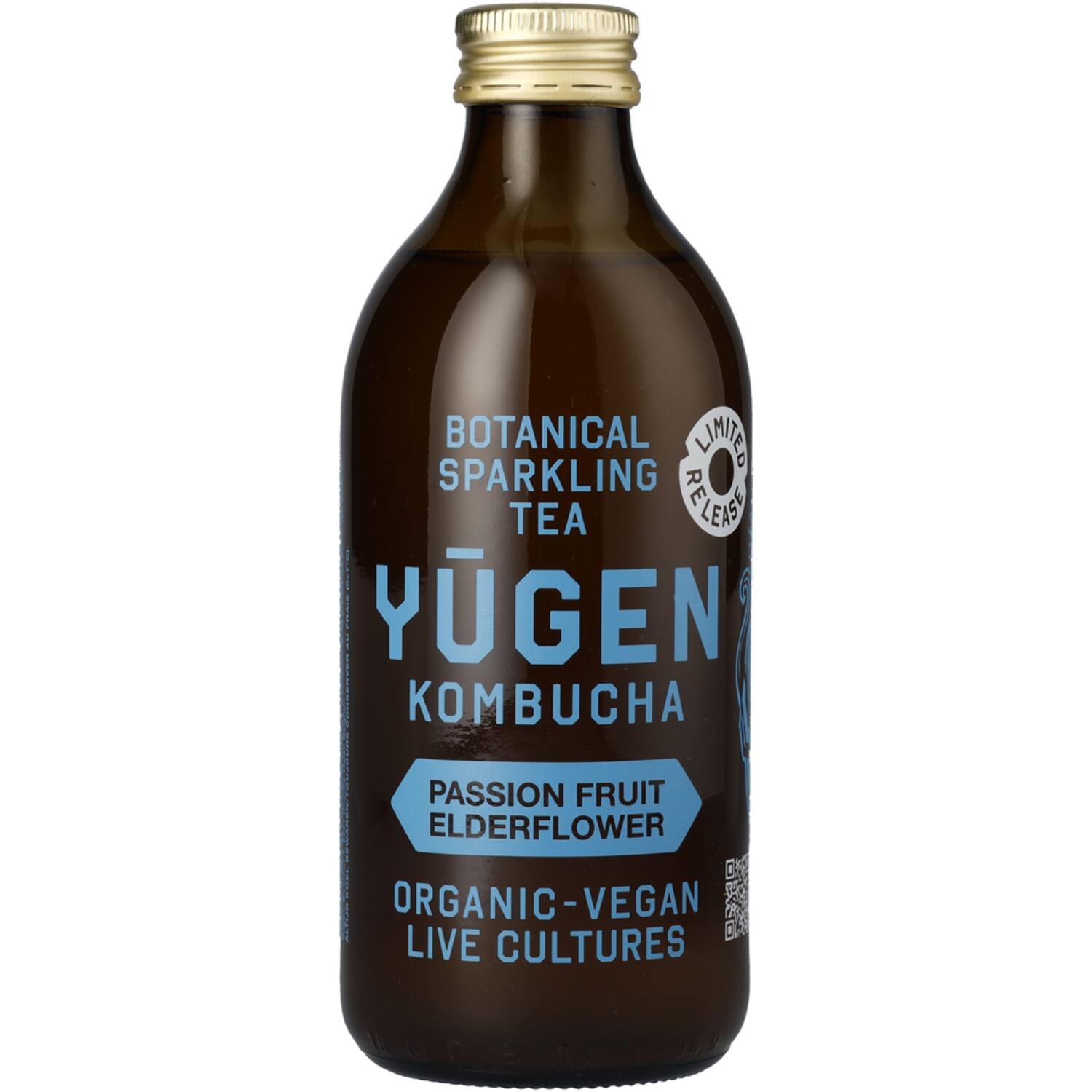 Yugen kombucha passievrucht-vlierbloesem 24x325ml