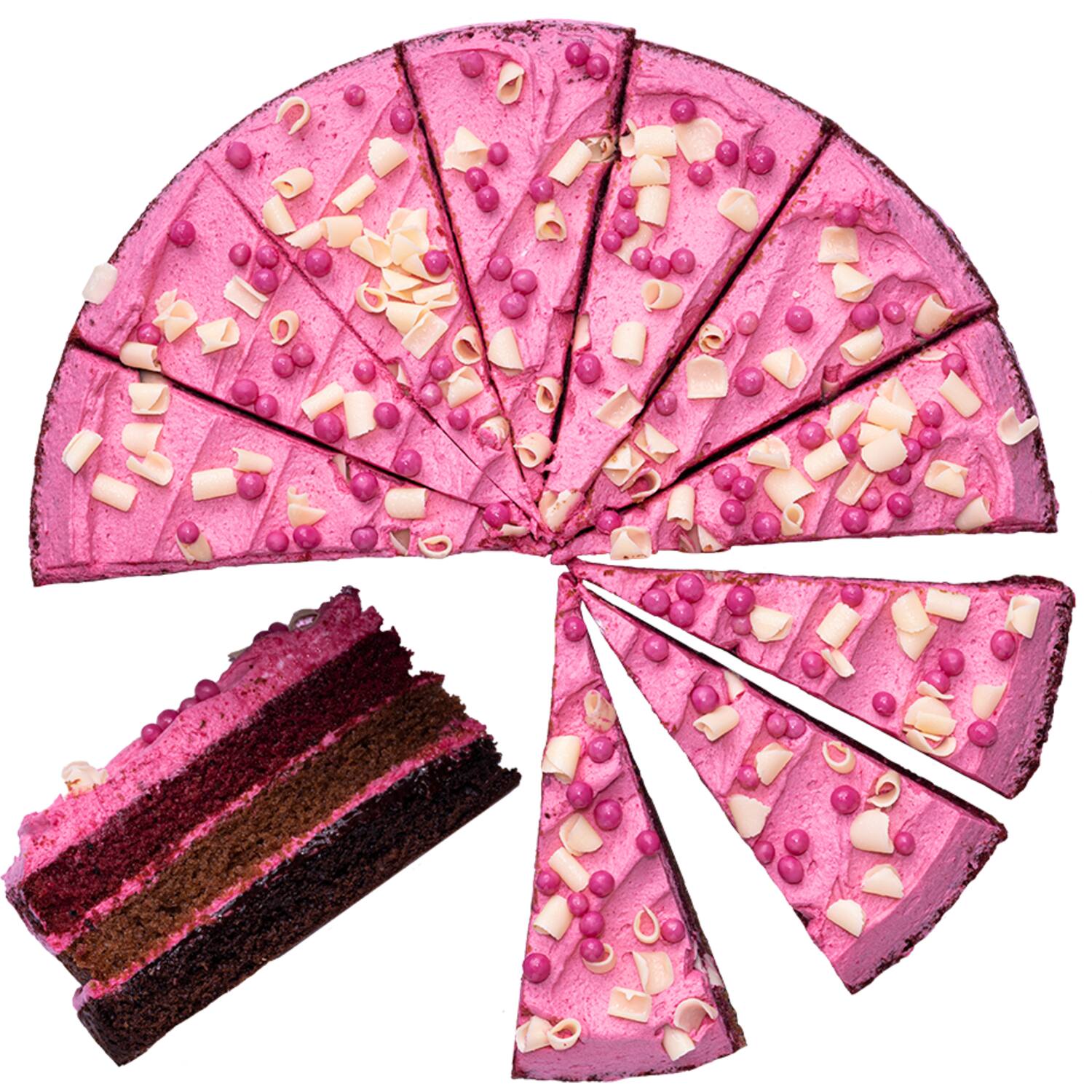 Cut the Cake taart passionate pomegranate 4x14st