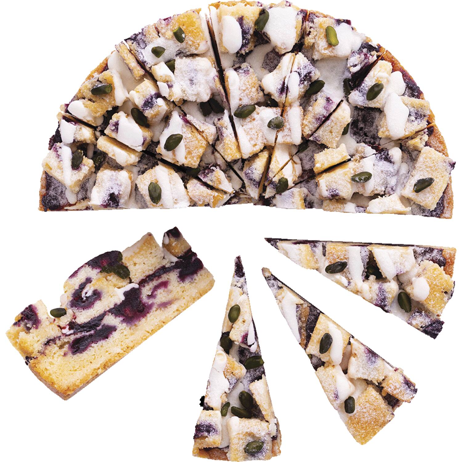 Cut the Cake taart very blue berry blondie 4x14st