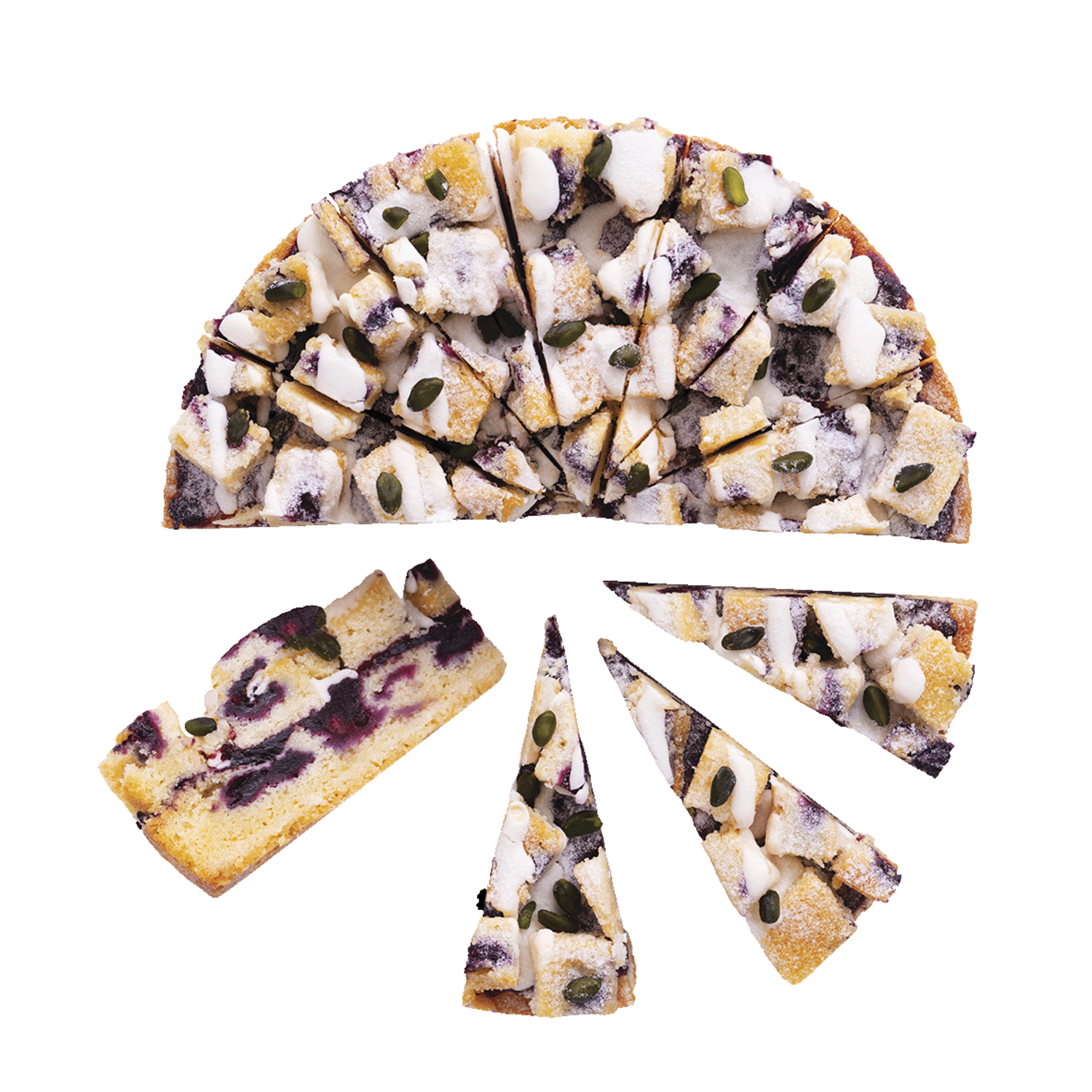 Cut the Cake taart very blue berry blondie 4x14st