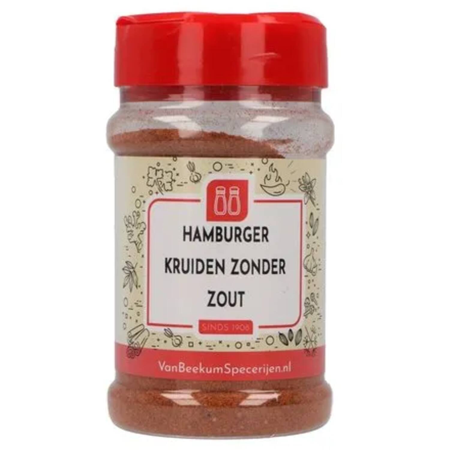 Van Beekum hamburger kruiden zonder zout 120g