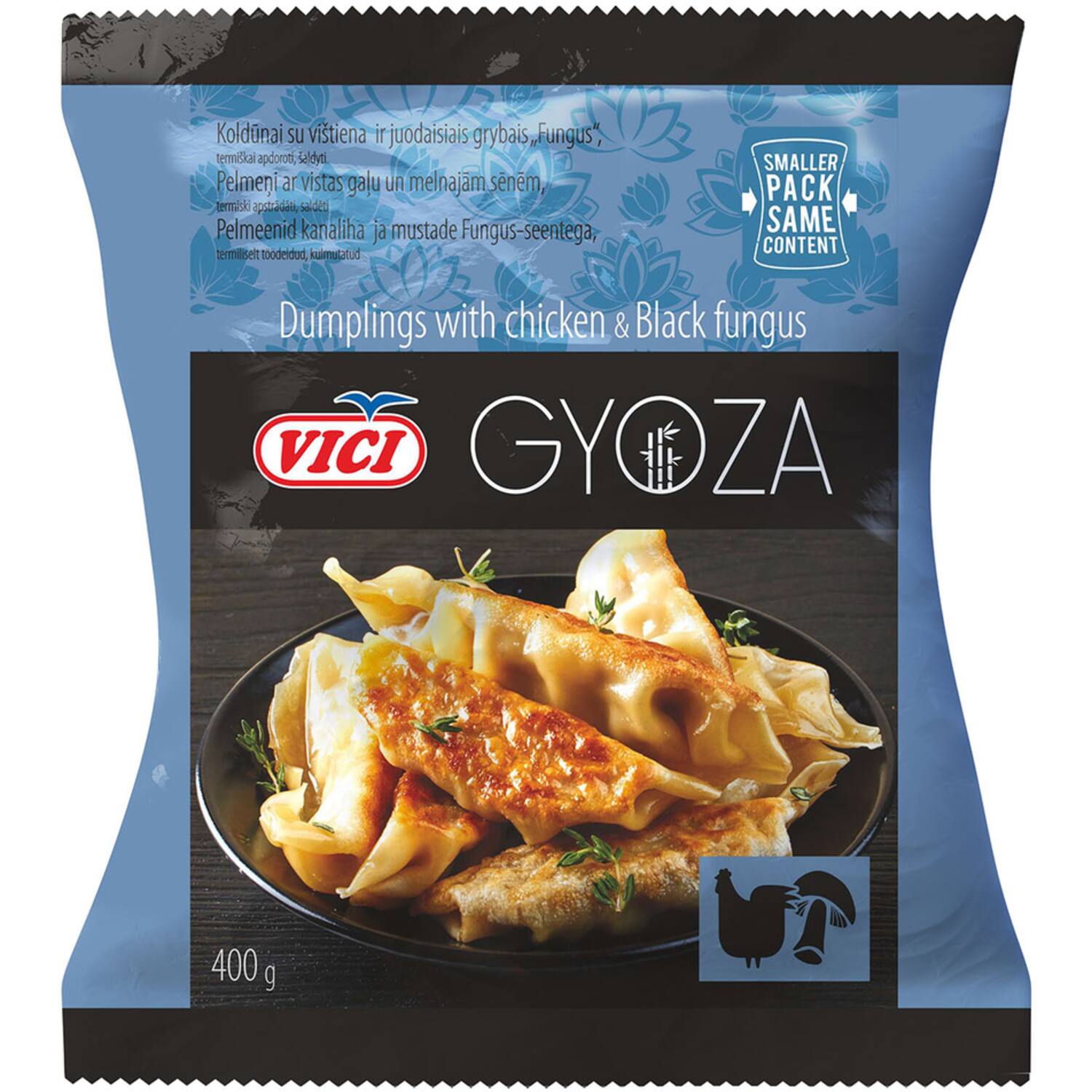 Vici gyoza kip-zwarte paddenstoel 12x400g